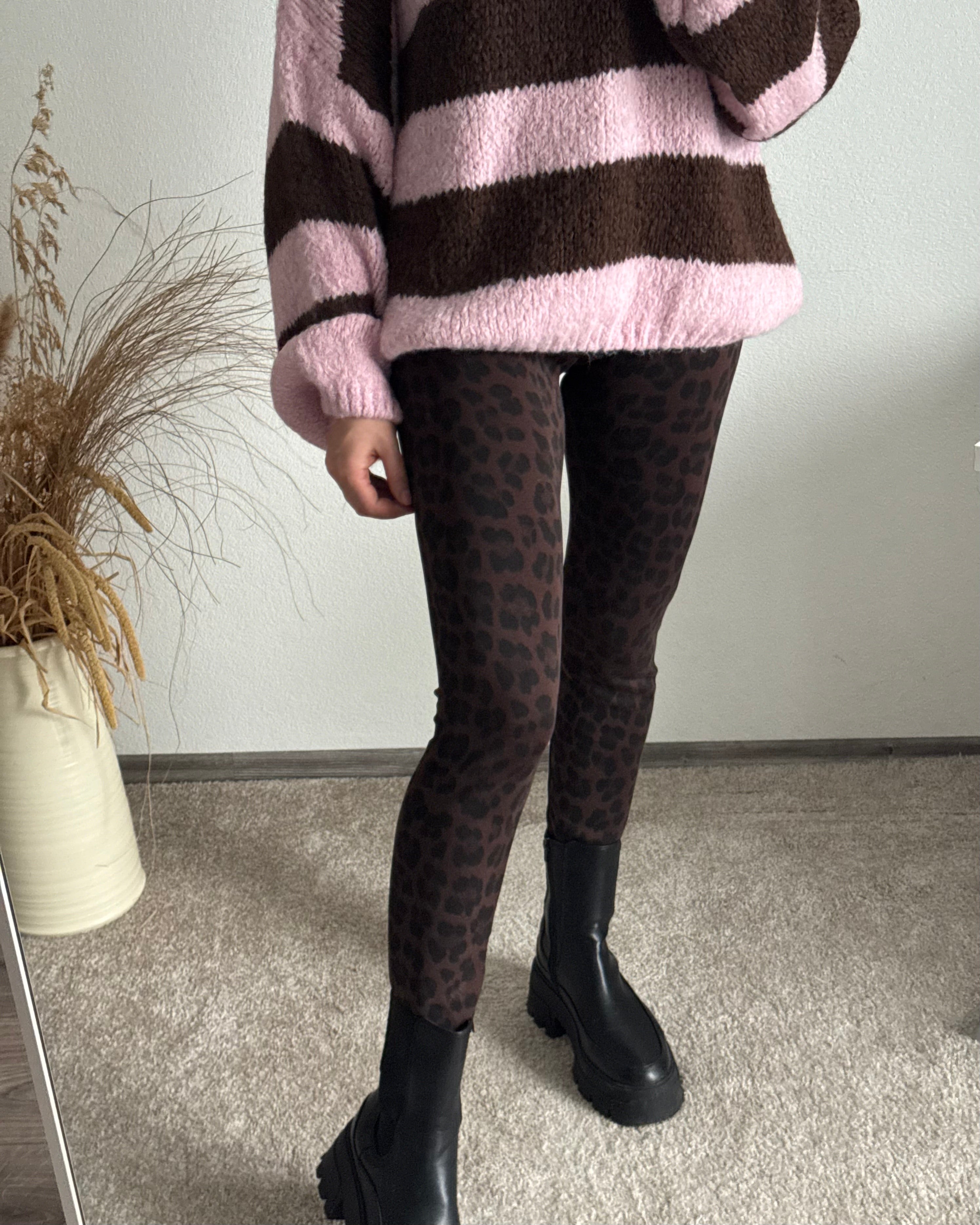 DICKERE LEO LEGGINGS BRAUN SCHWARZ