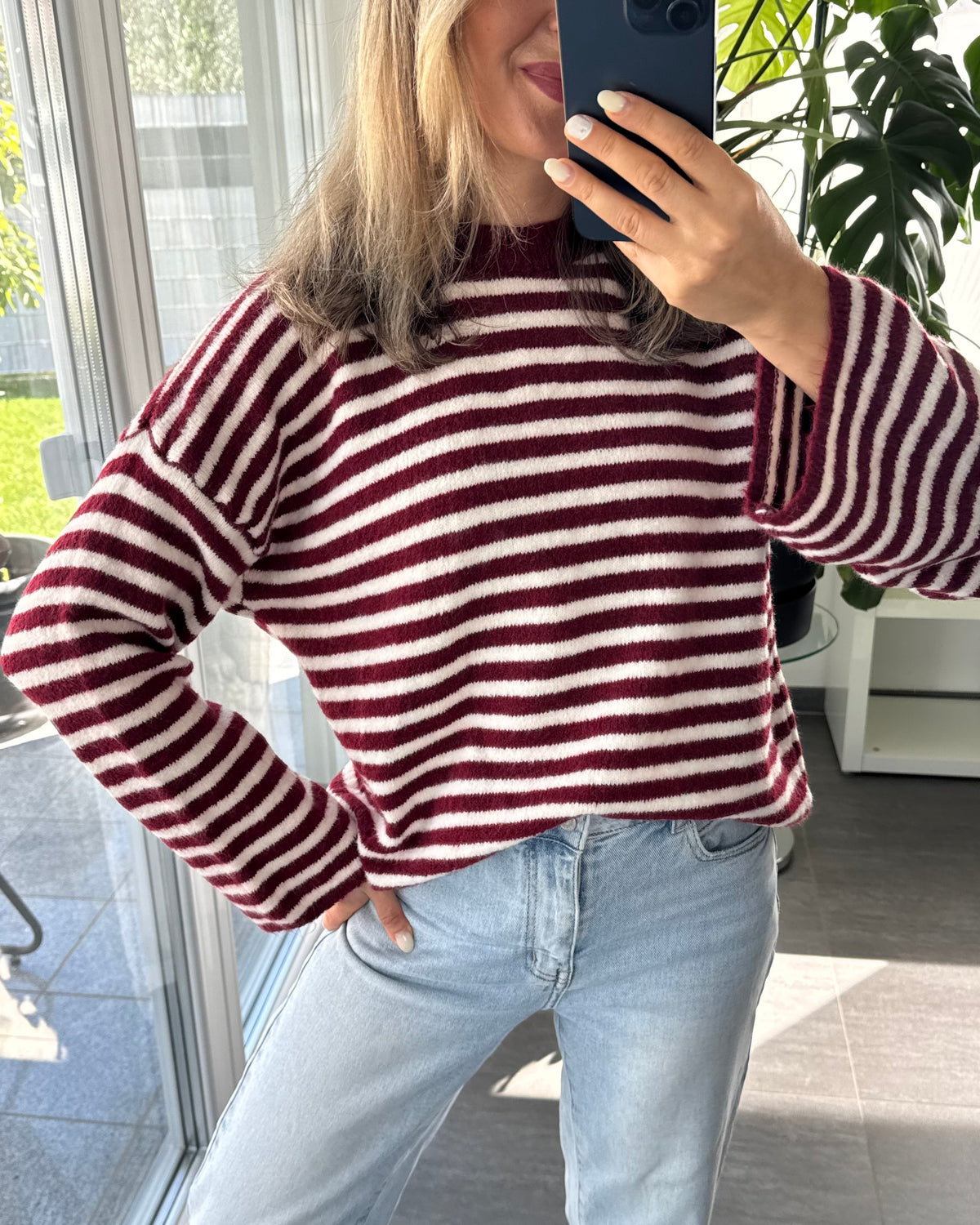 Strickpullover Burgundy Love