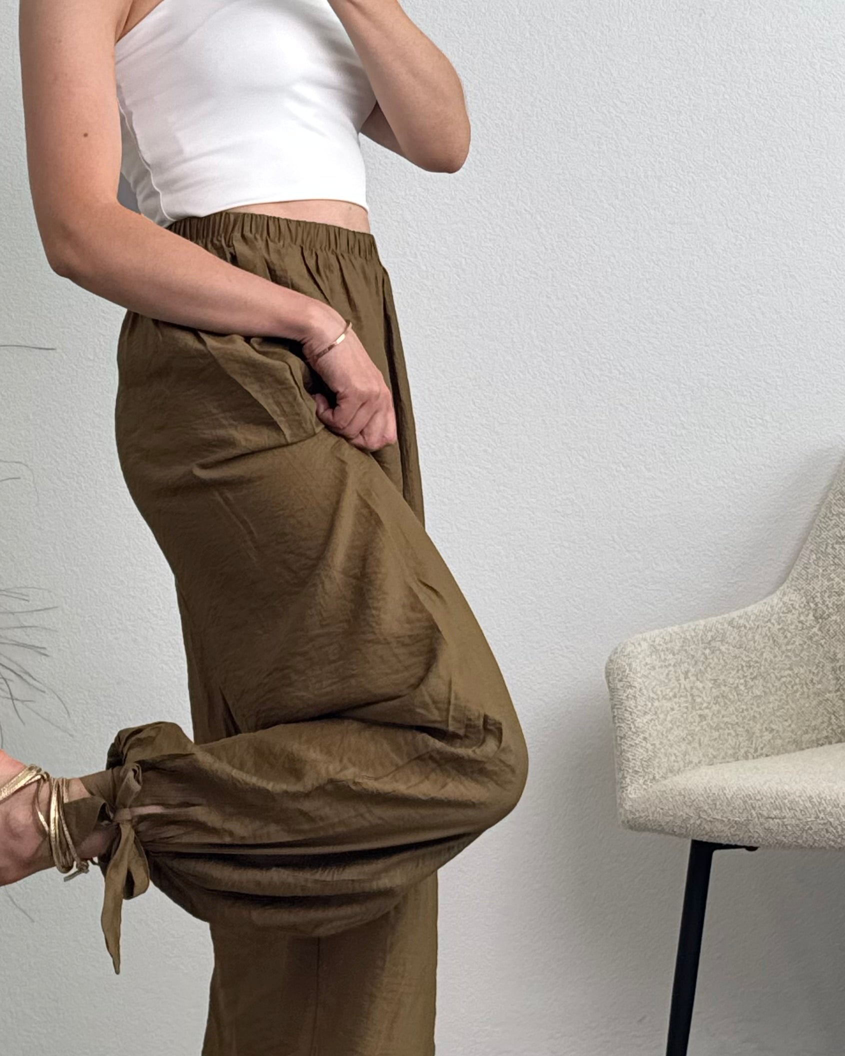 leichte Ballonhose Khaki