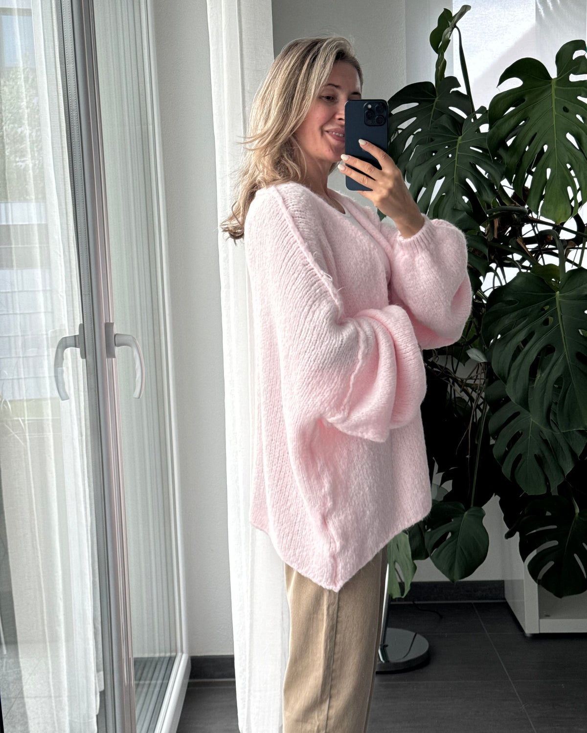 Offener Oversize Cardigan Lea Rosa
