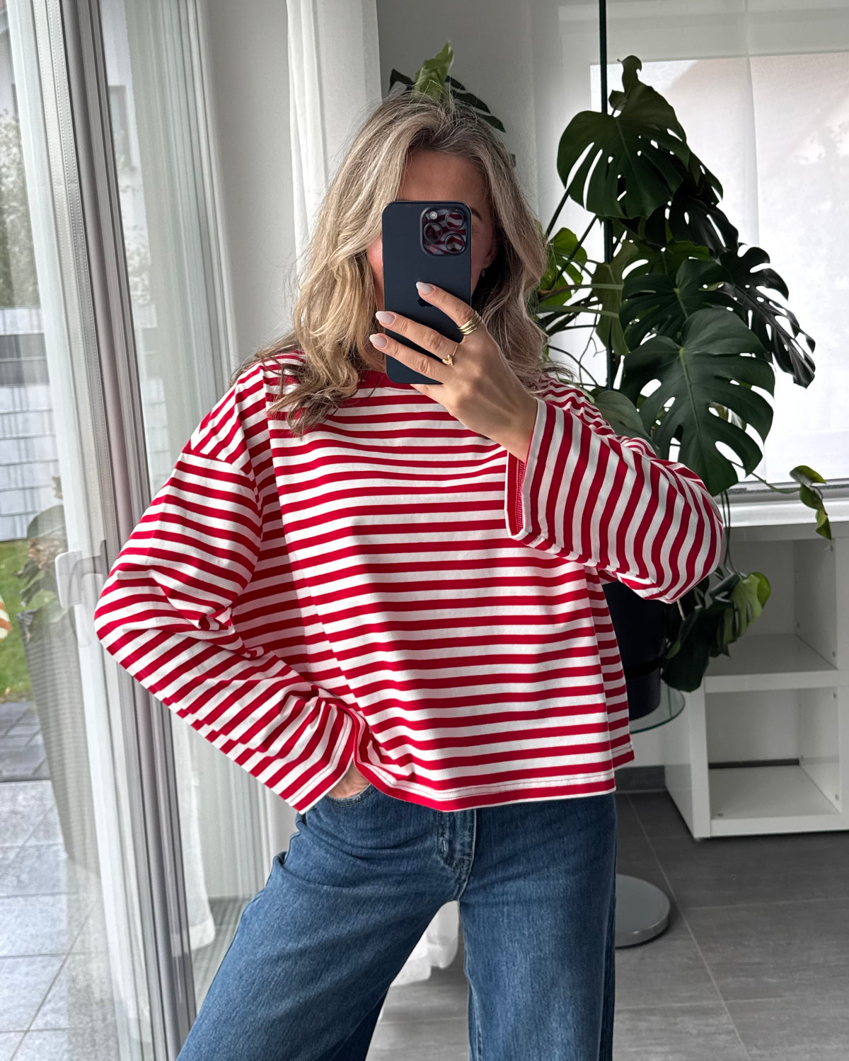 Oversize Stripe Shirt Rot