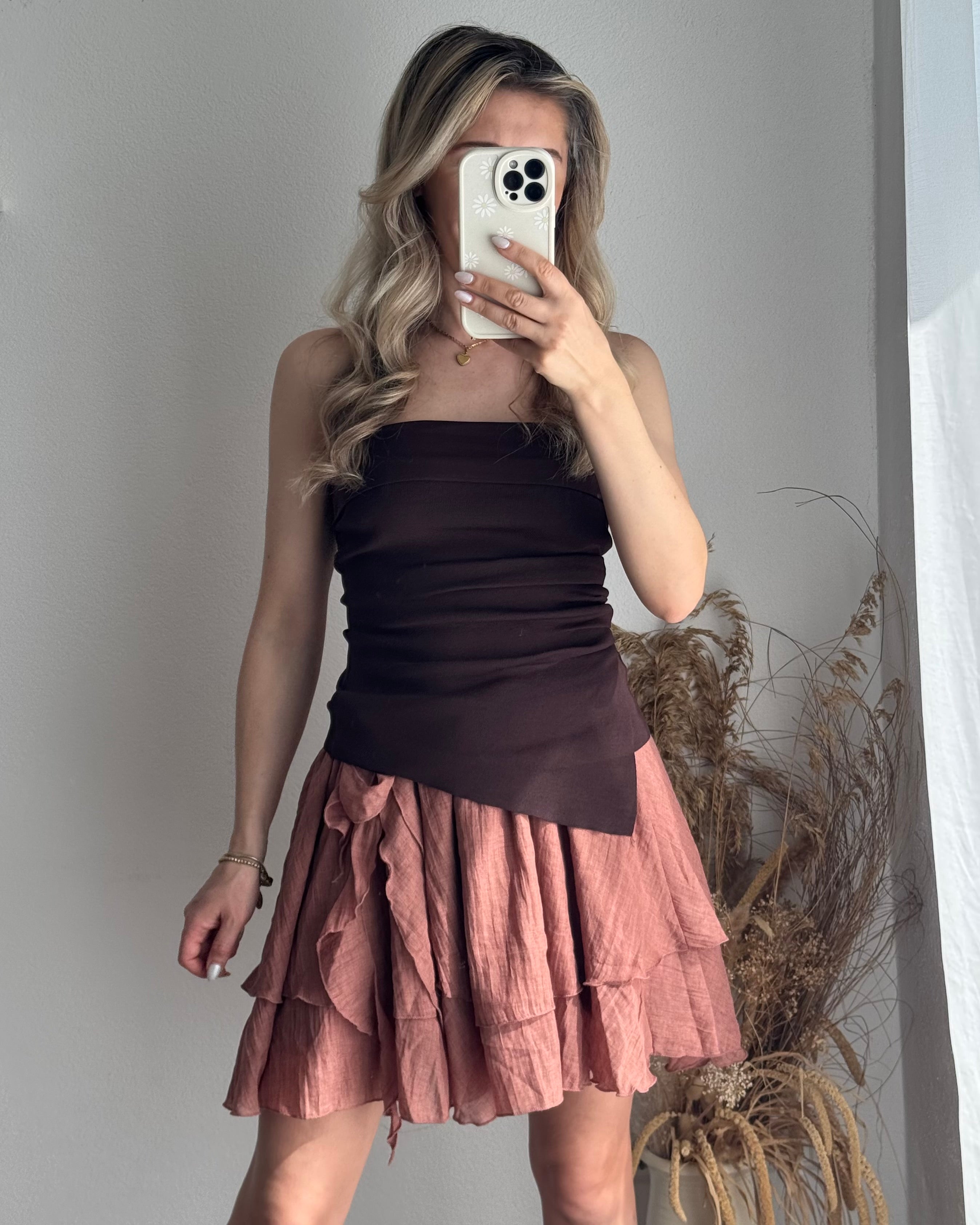 Luftiger Volantrock mit Wickeloptik