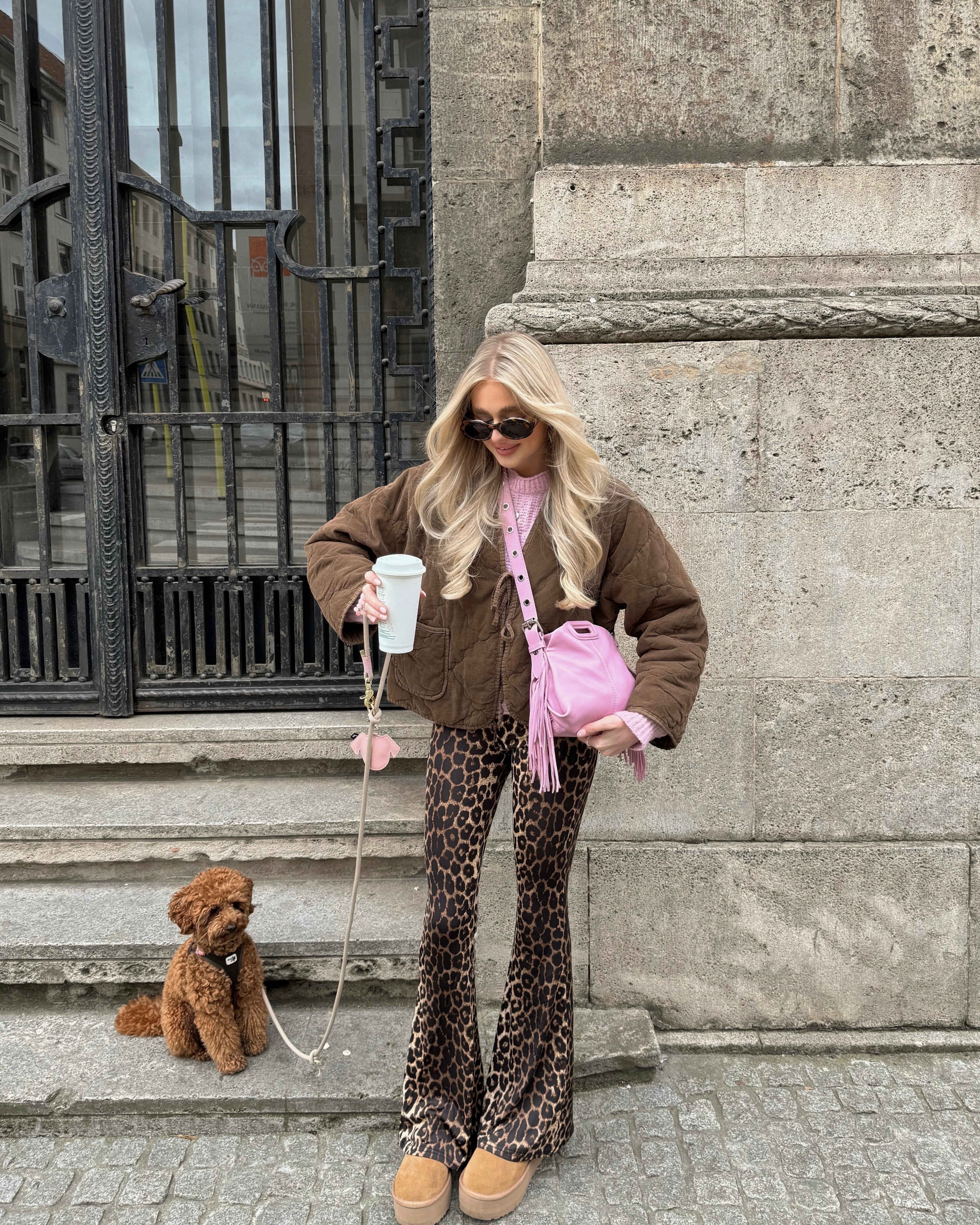 Leggings mit Schlag Leo Vibes