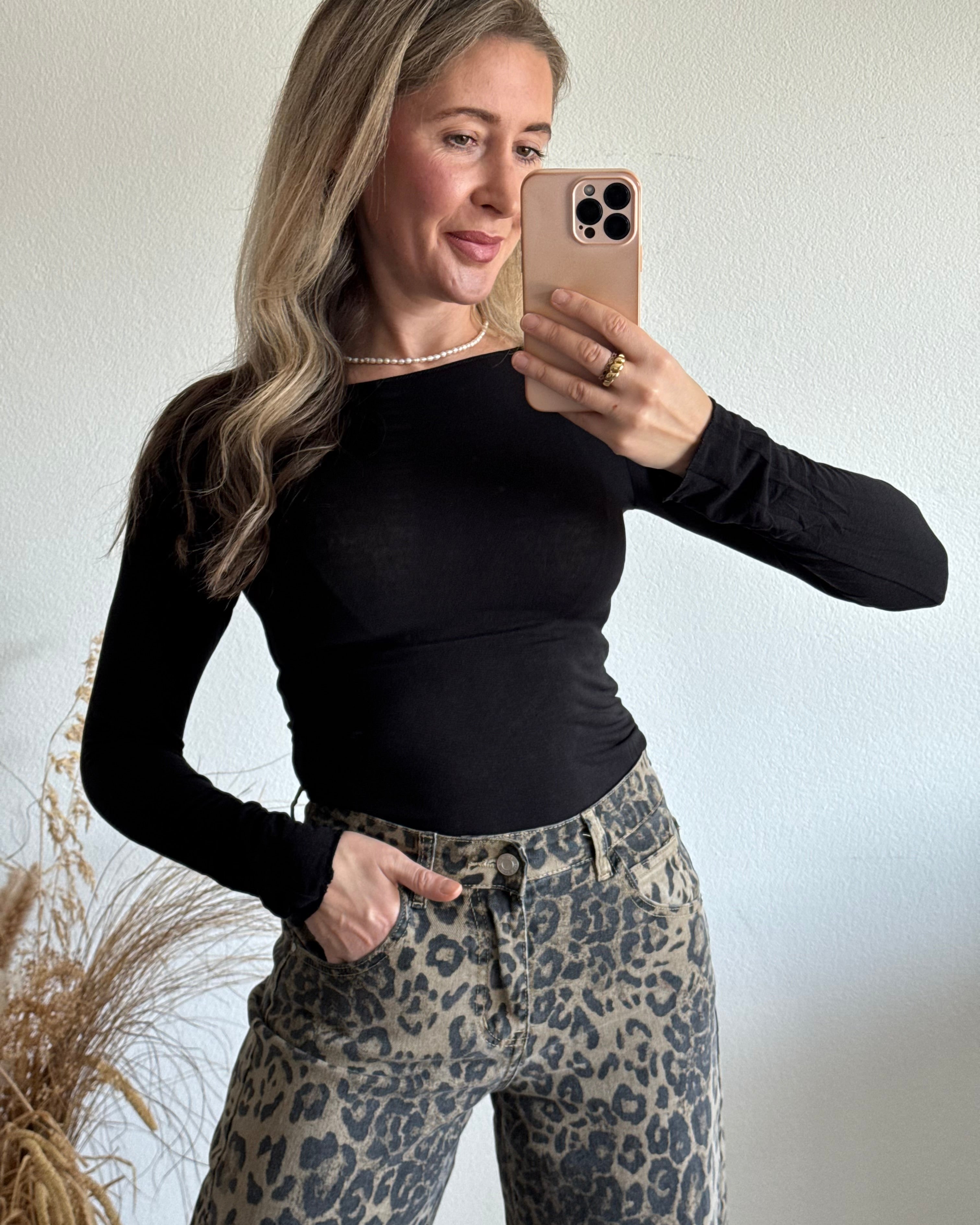 Supersoft & Stretchy Basictop SCHWARZ