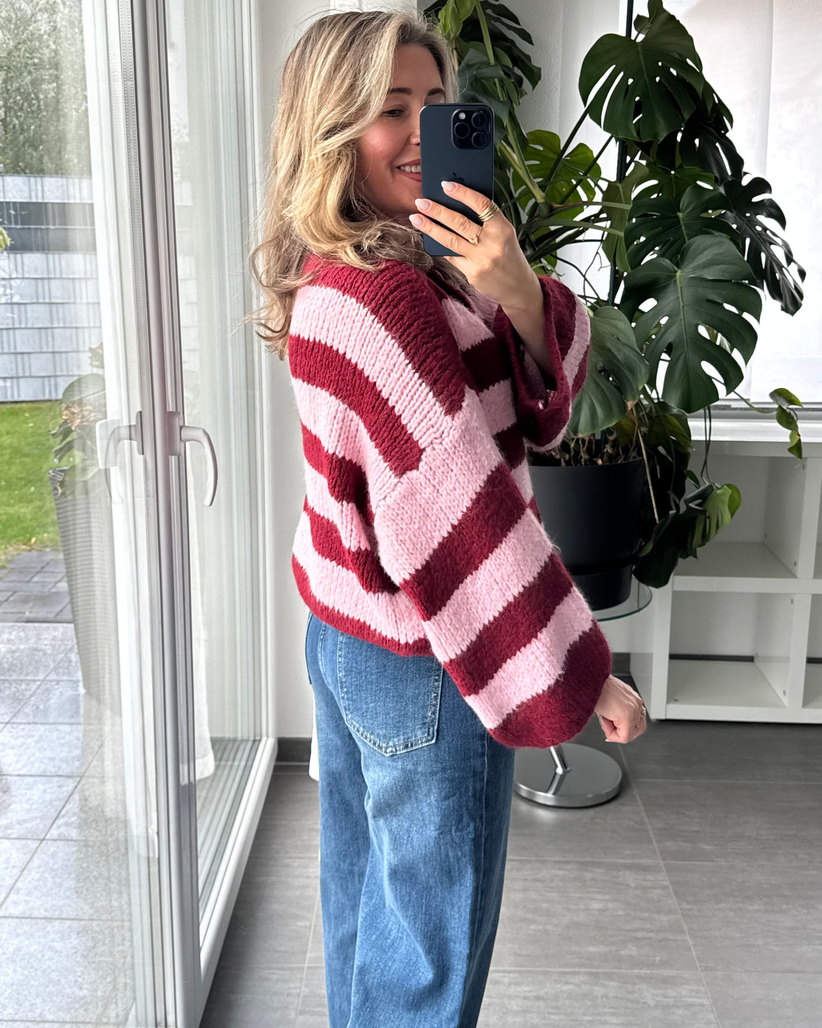 Strickjacke Molly Bordeaux Rosa