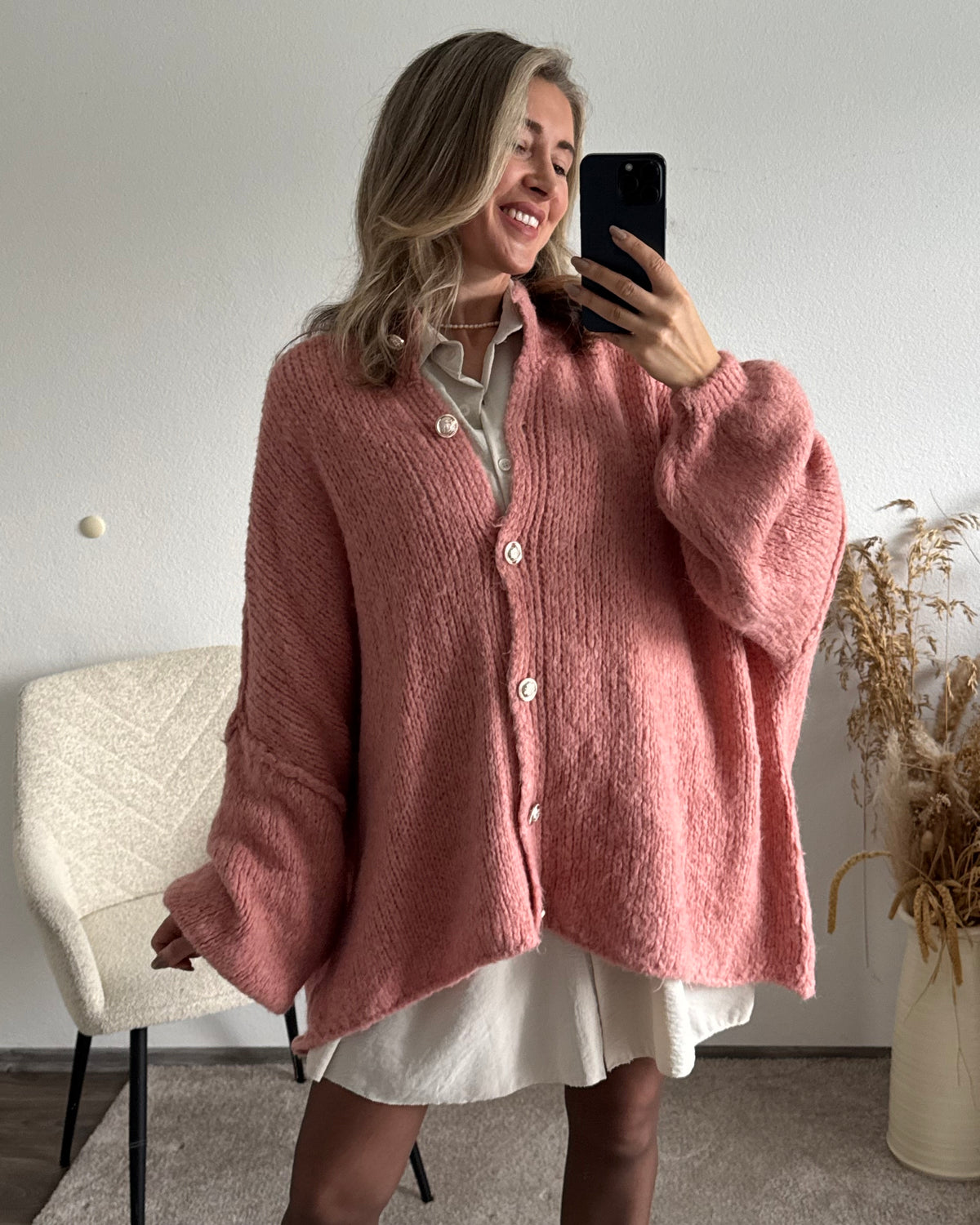 Strickjacke Elly Peach