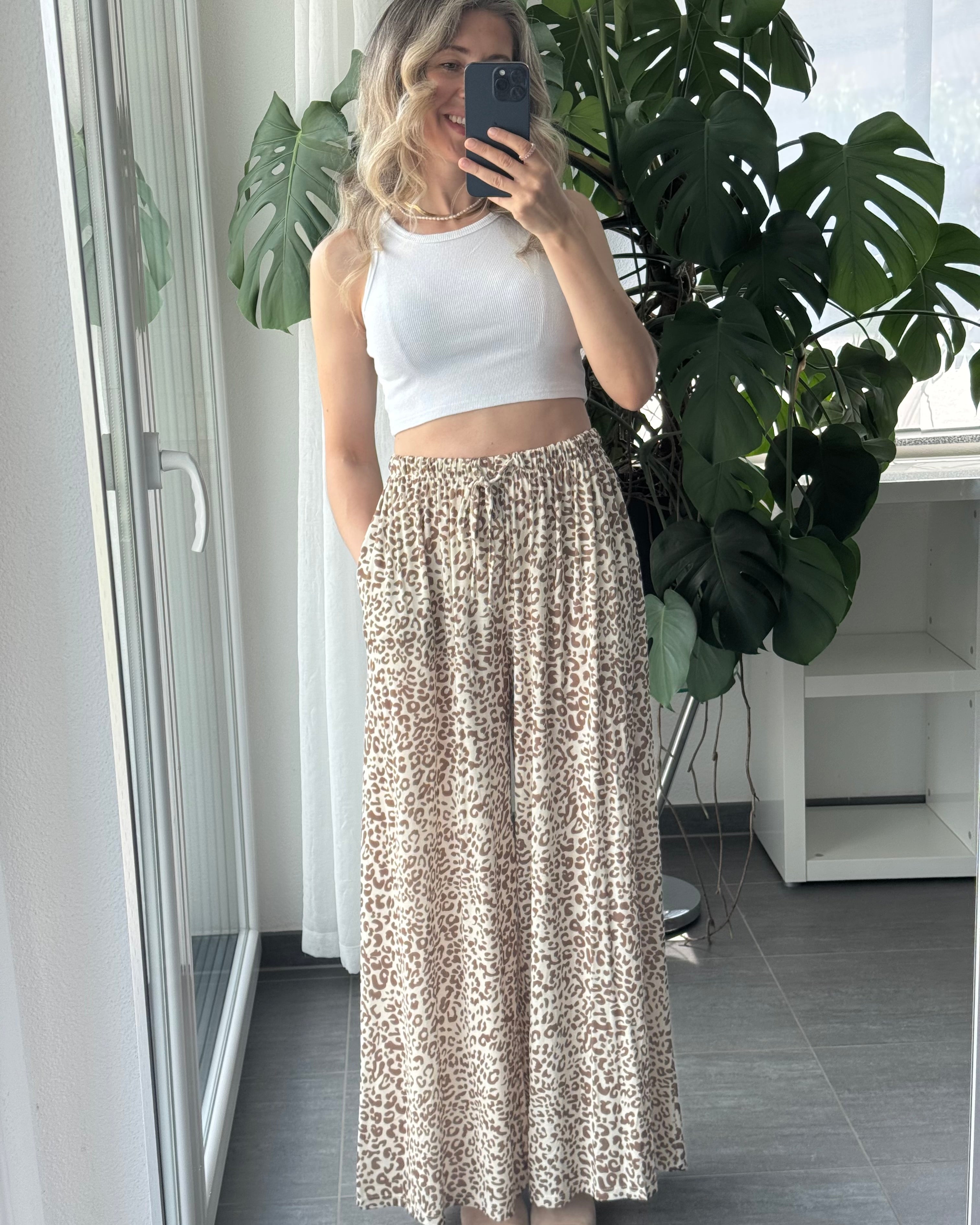 Viskosehose Leo mit elastischem Gummizug
