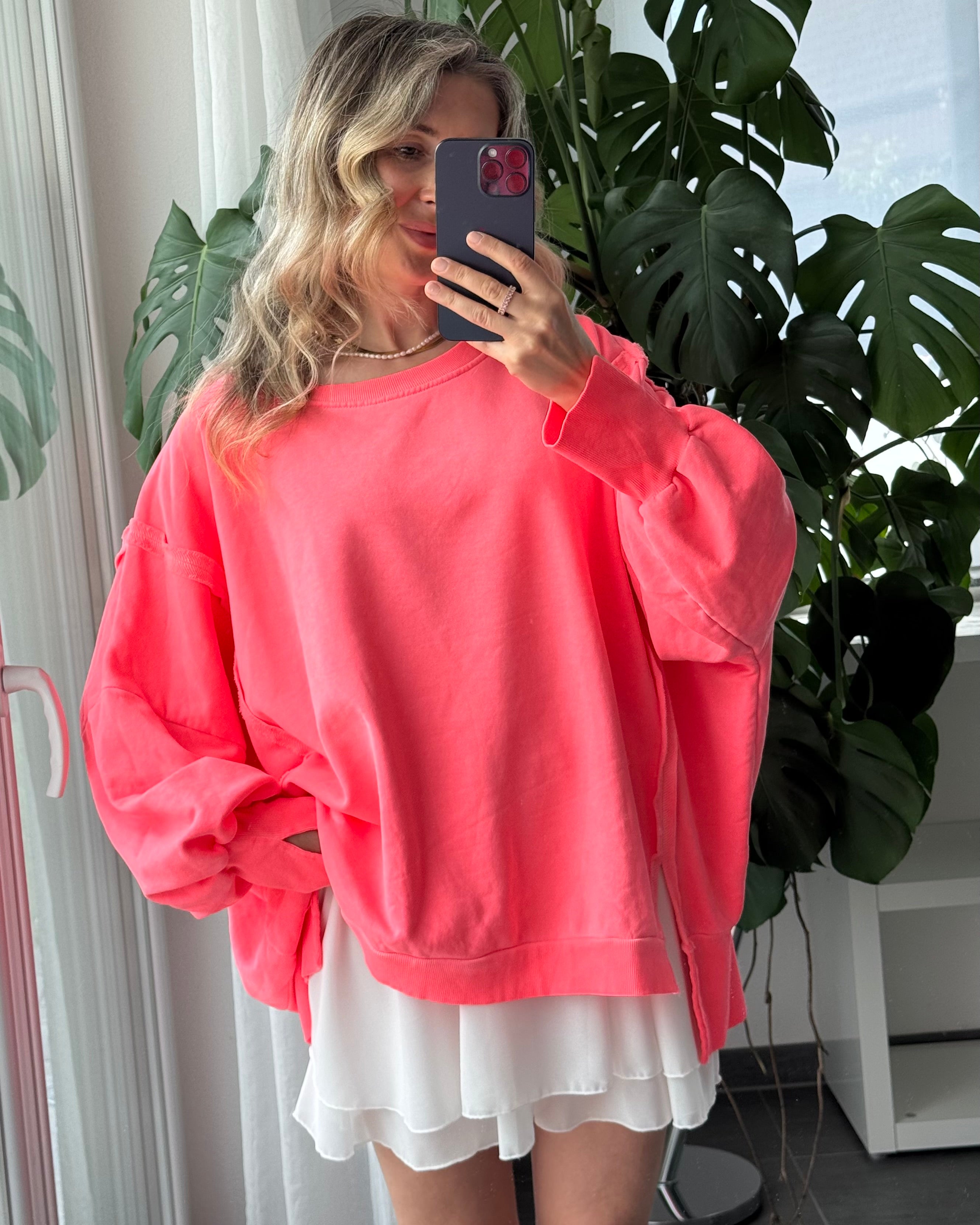 Oversize Sweater Weekend Neon Pink