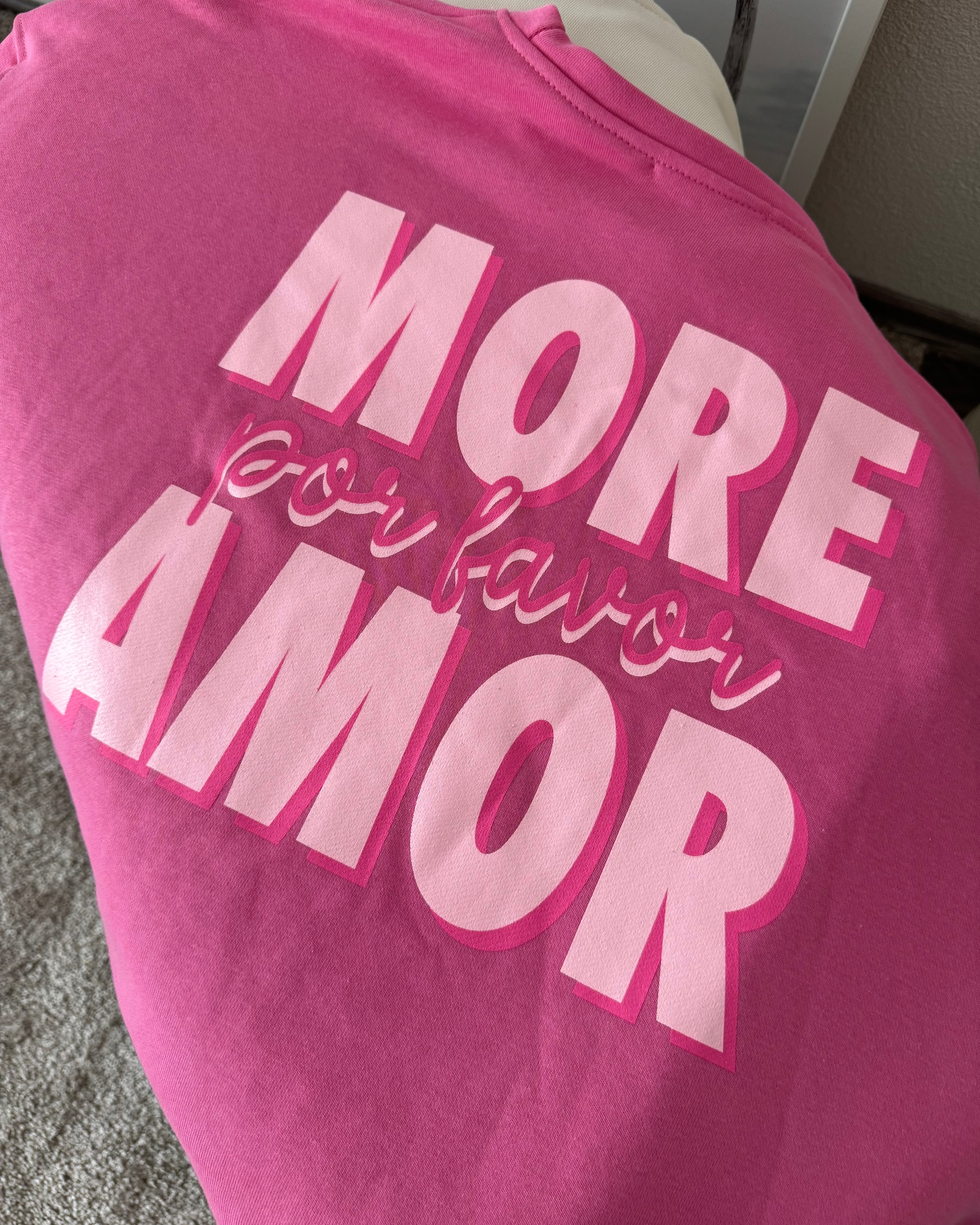 Sweater MORE AMORE POR FAVOR Pink