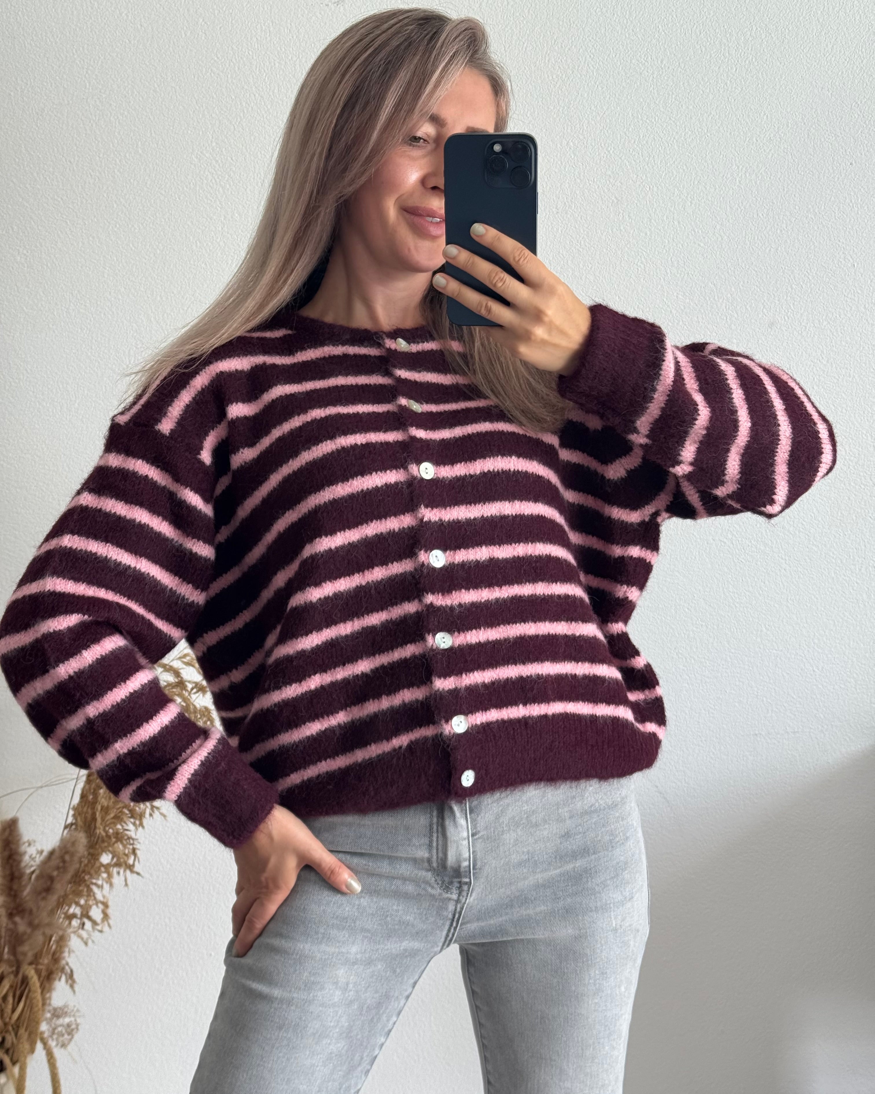 Cardigan Nele Bordeaux