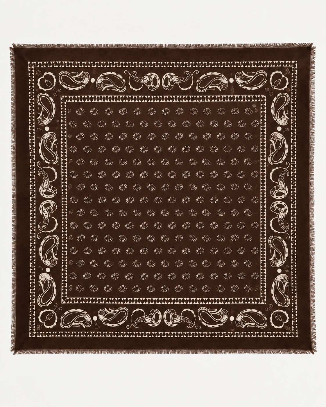 Schal Paisley Braun