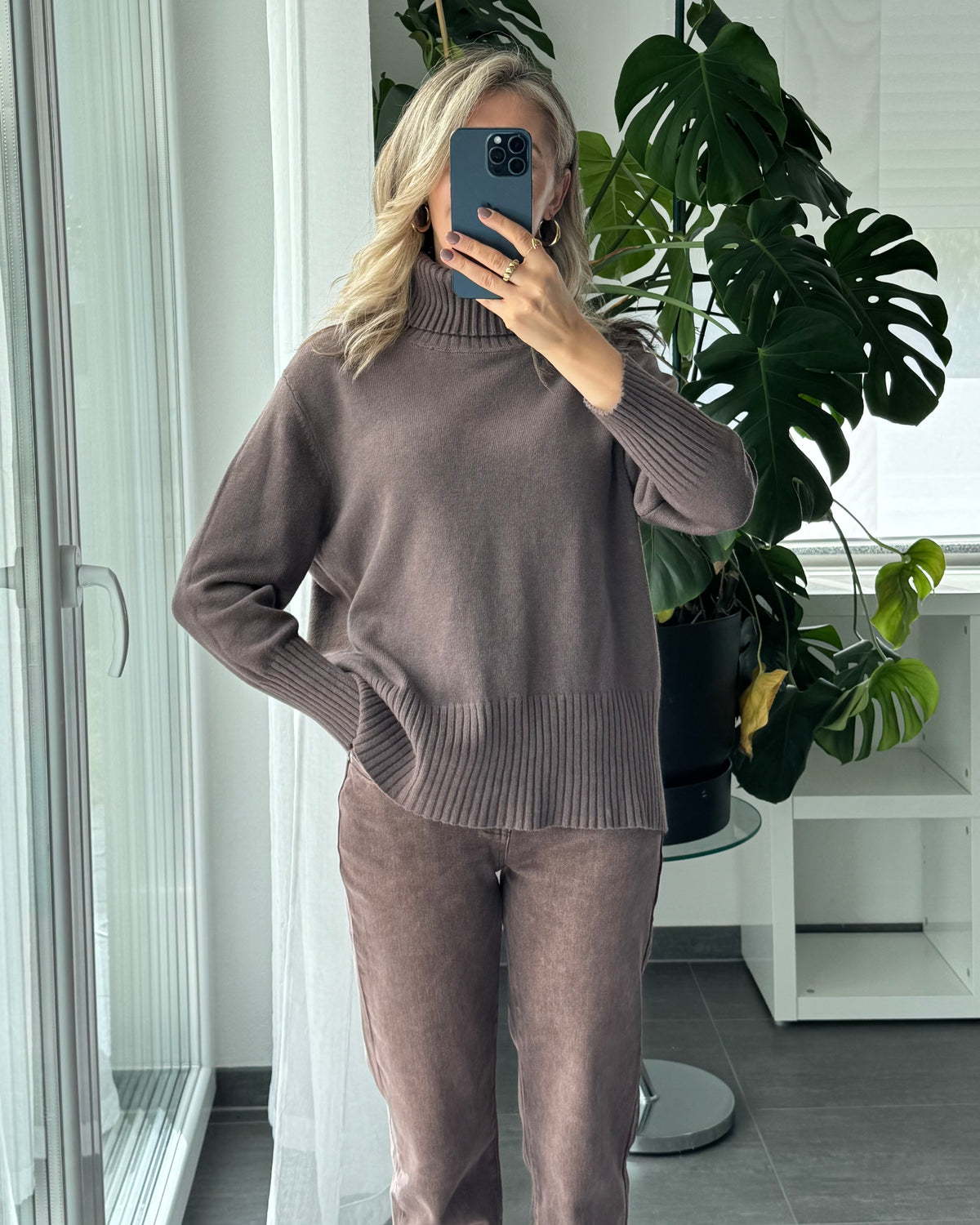 Rollkragenpullover Soft Turtleneck Dark Taupe
