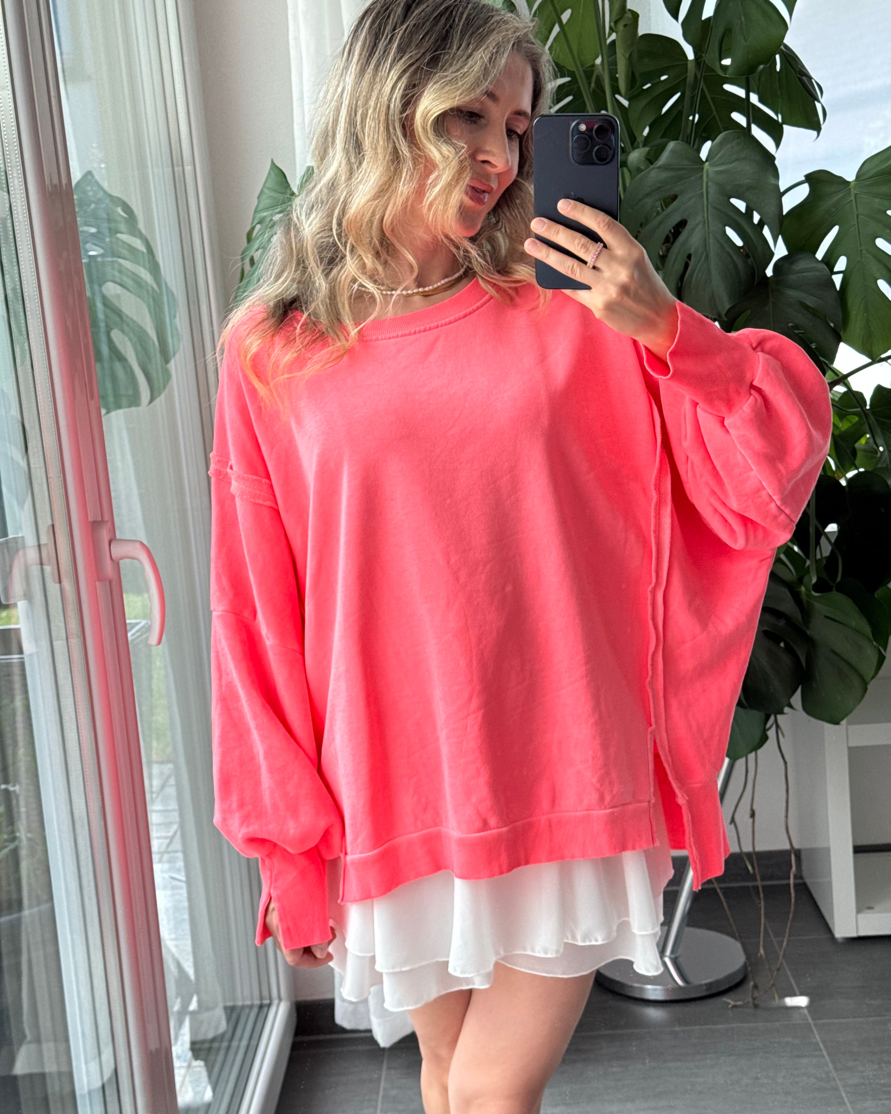 Oversize Sweater Weekend Neon Pink
