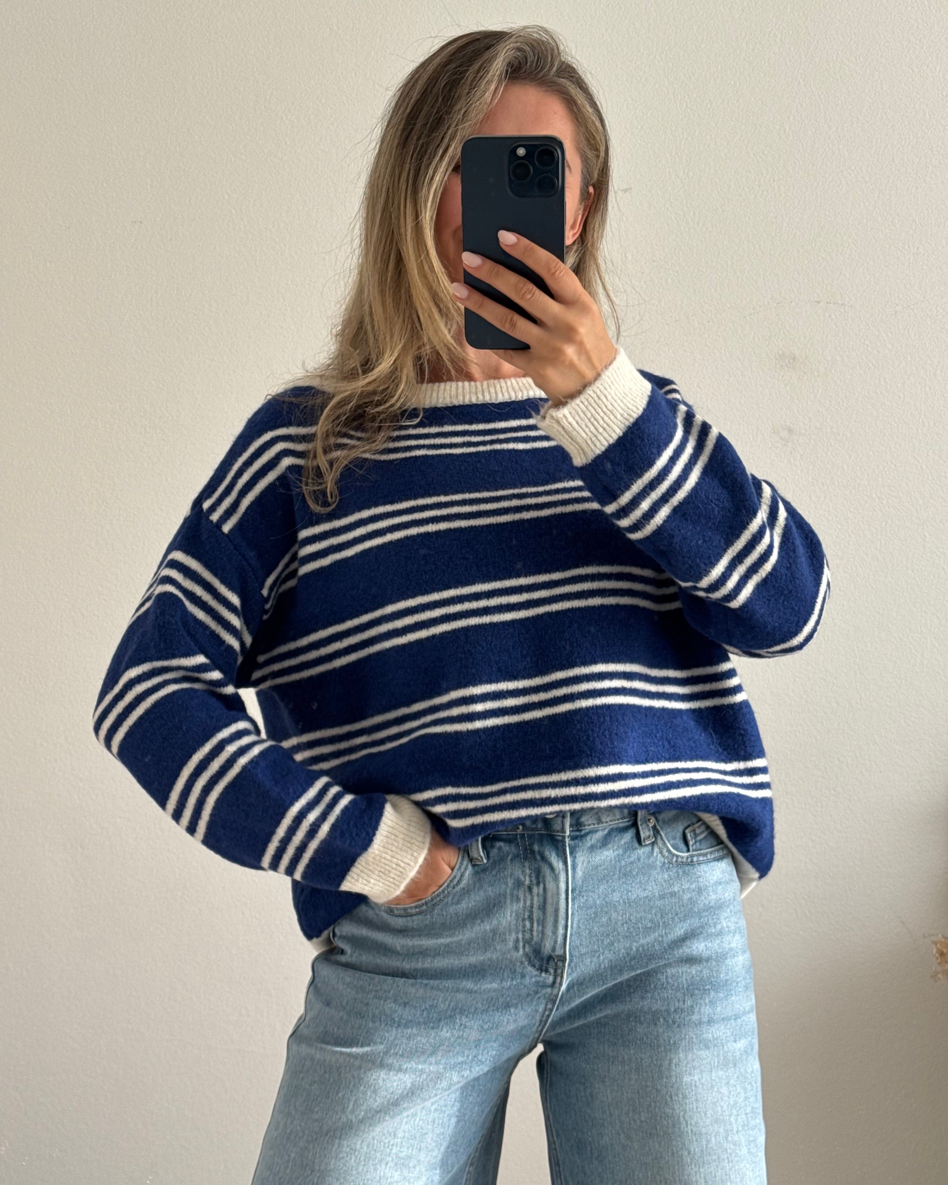 Strickpullover Ocean Stripes