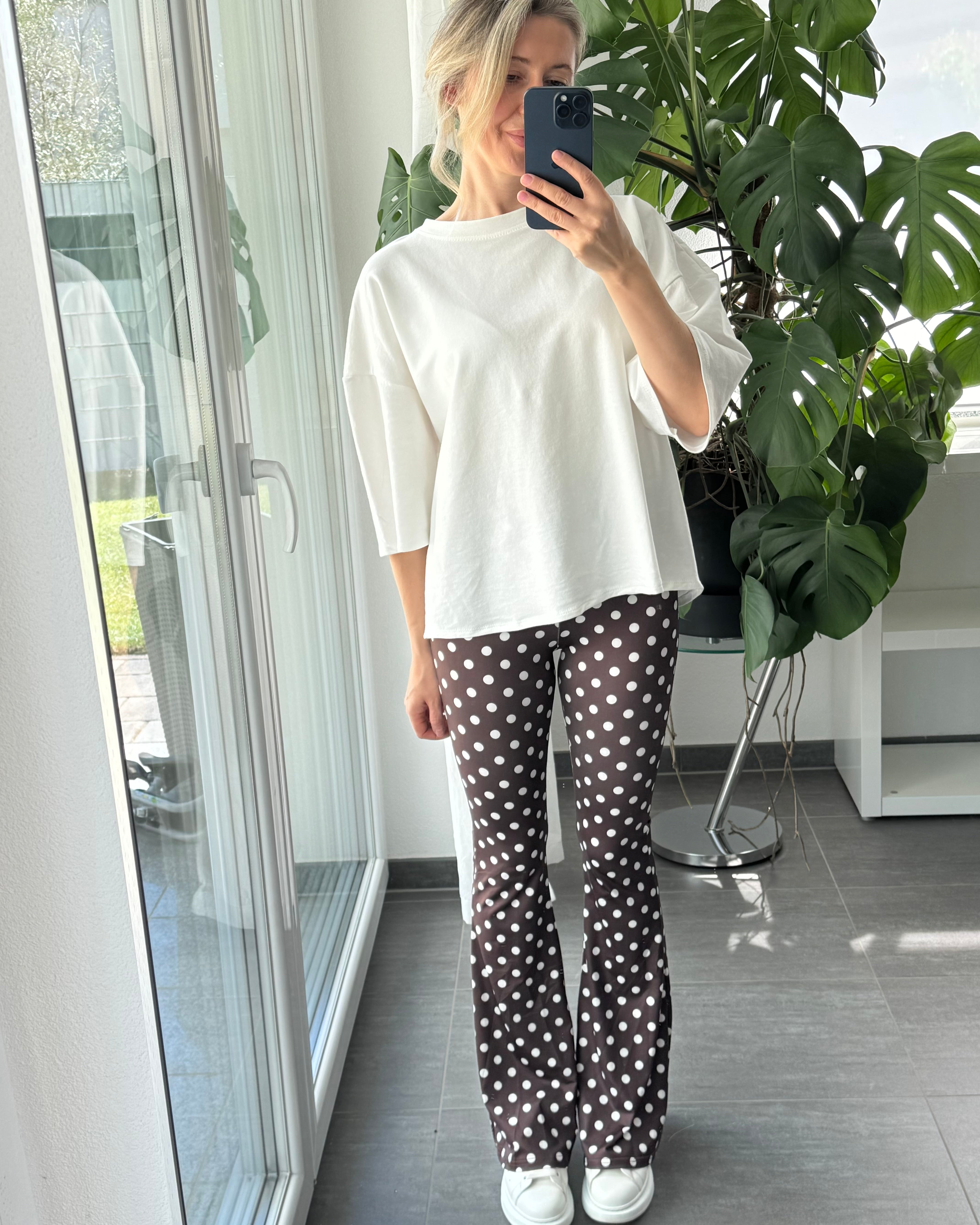 Flared Leggings Polka Dots