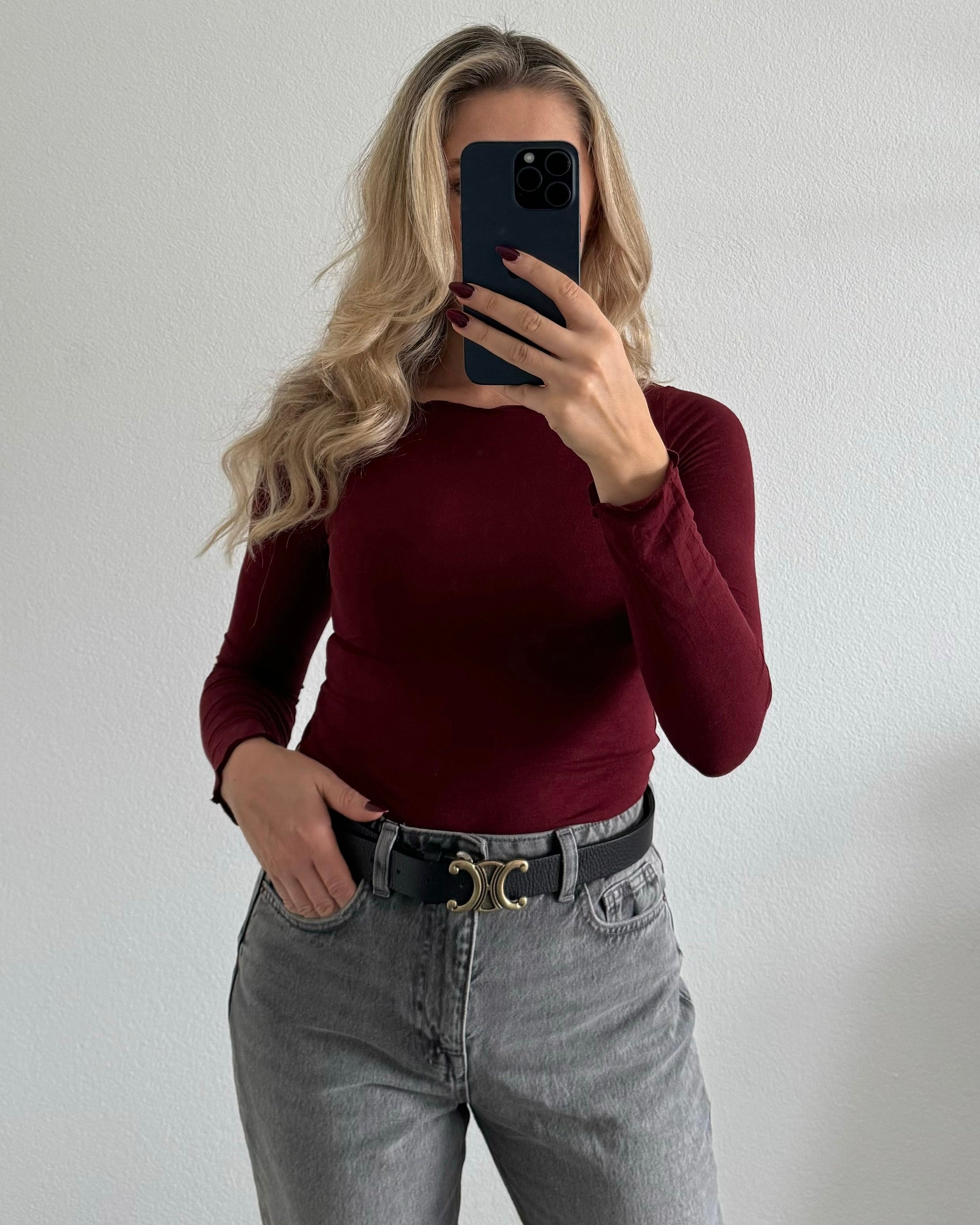 Supersoft & Stretchy Basictop BORDEAUX