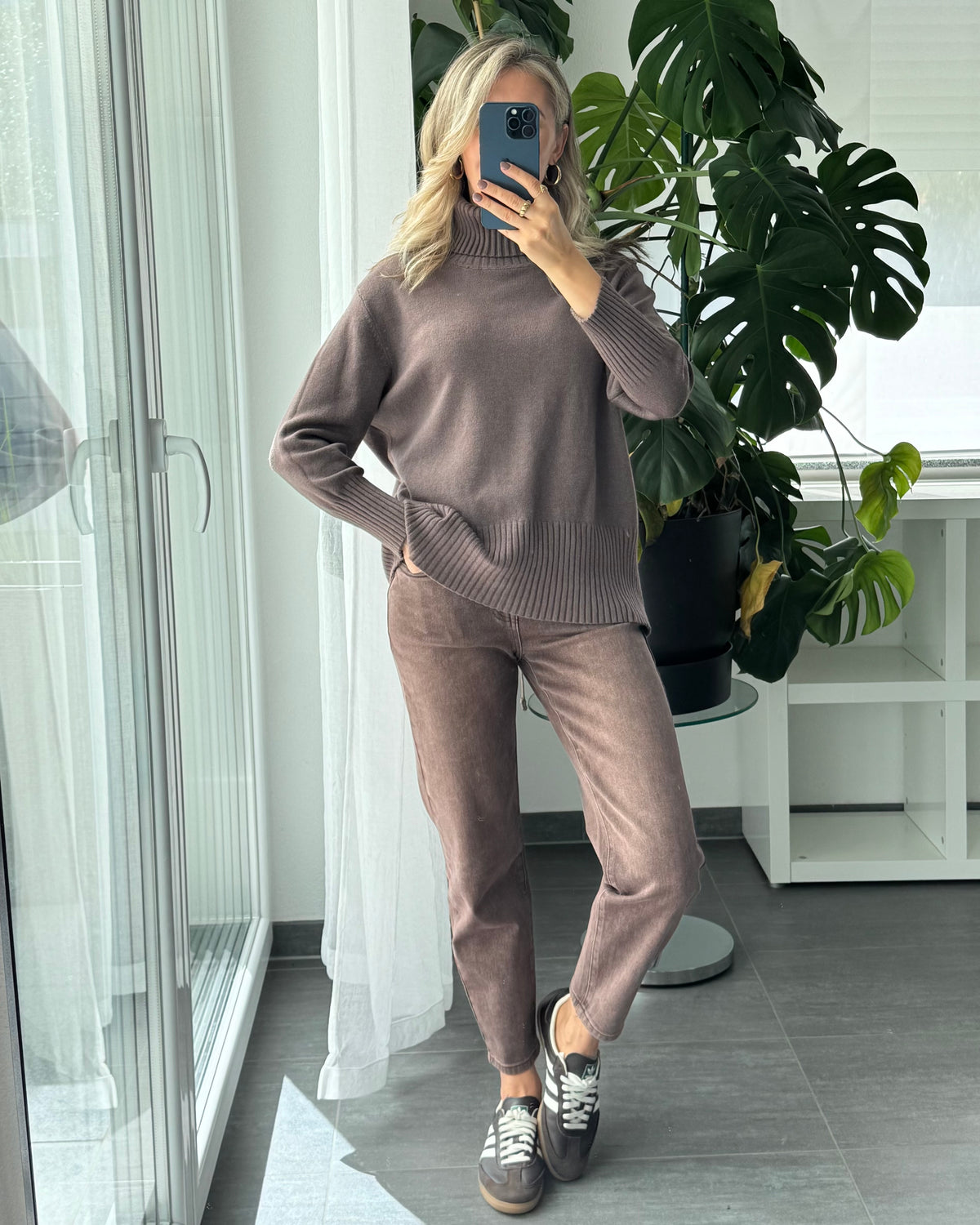 Rollkragenpullover Soft Turtleneck Dark Taupe
