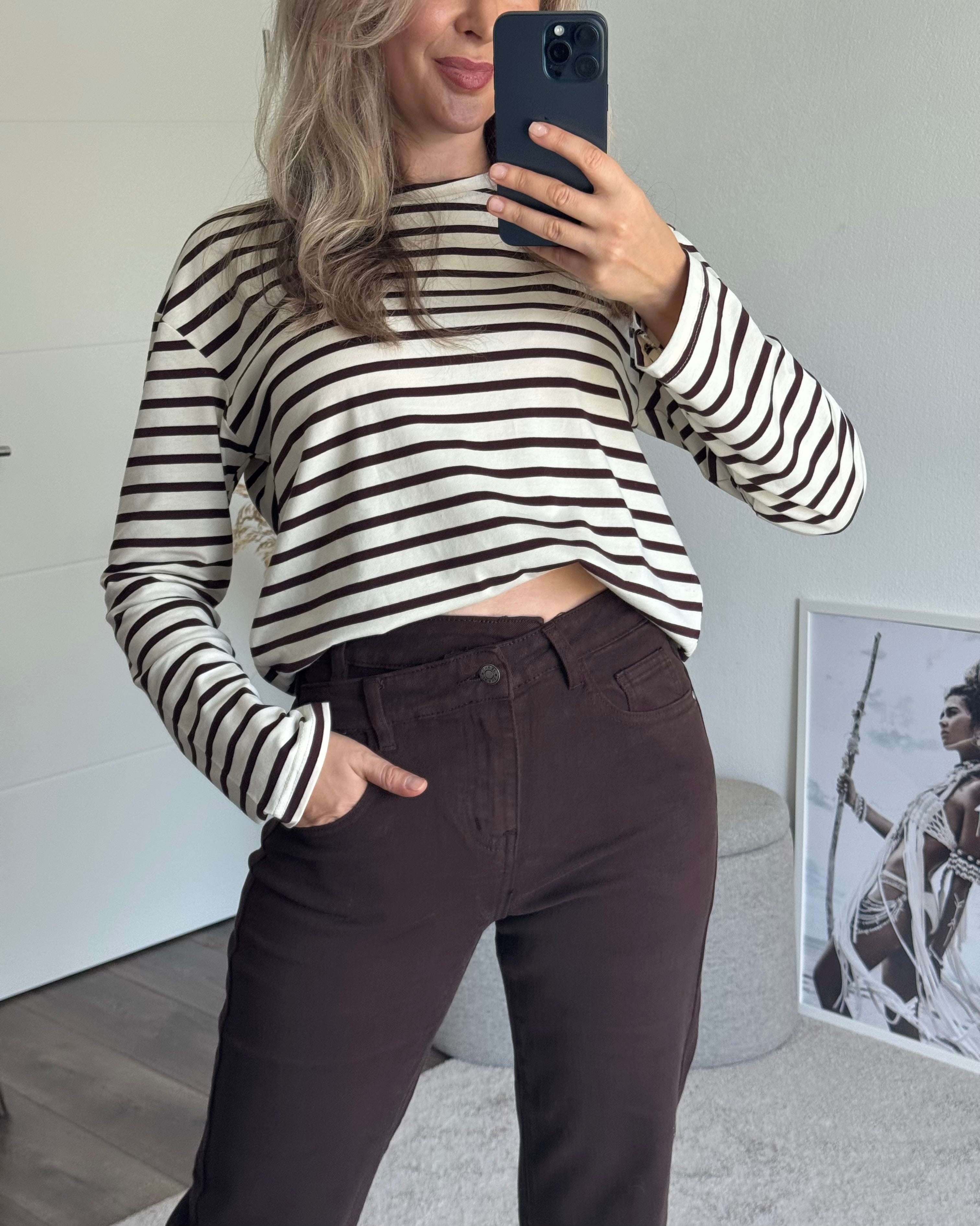 Shirt Everyday Braun gestreift