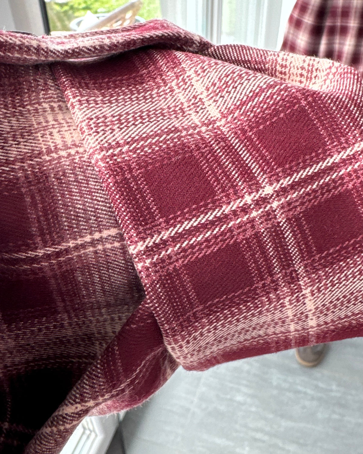 Check Jacket Livia Bordeaux