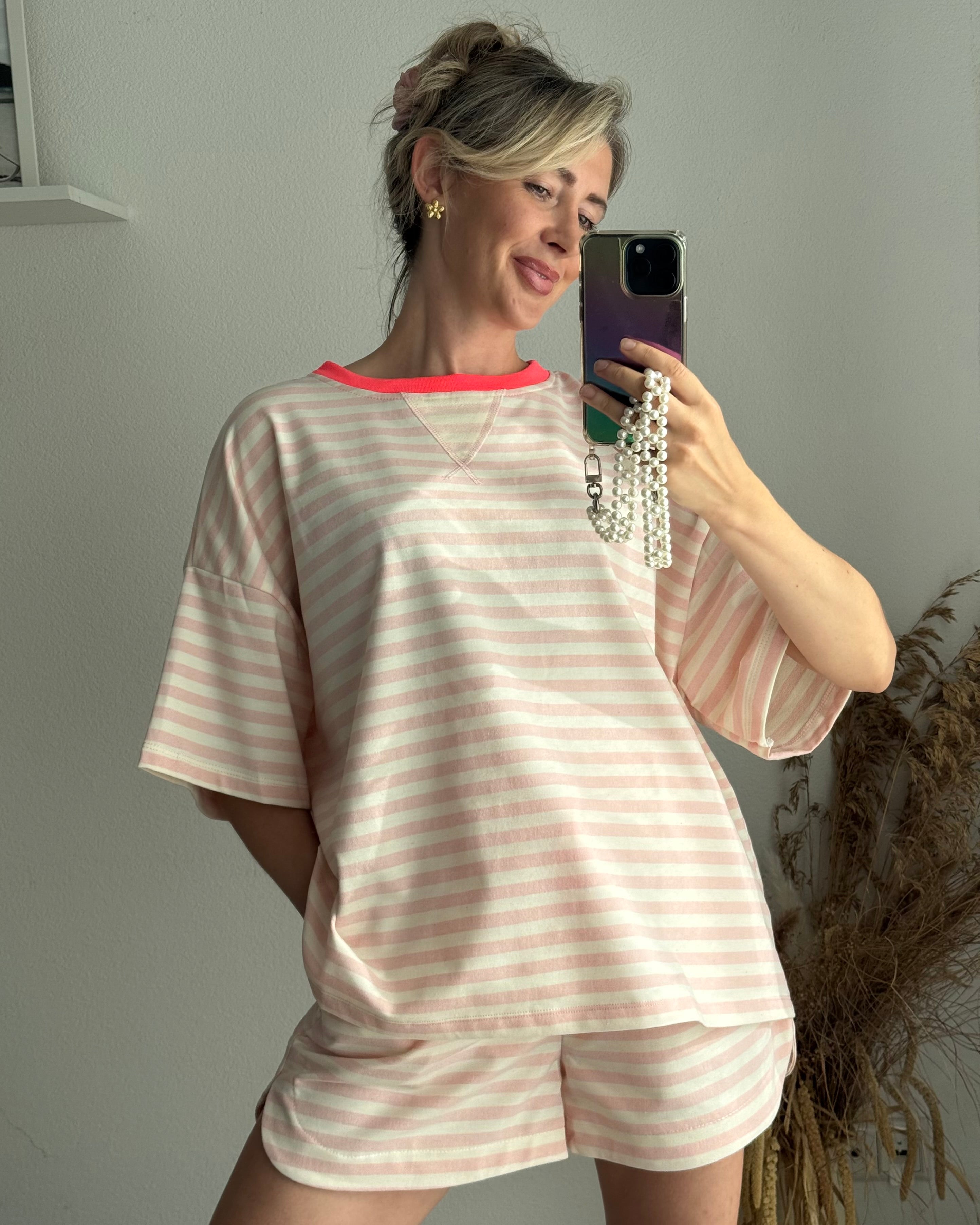 Shorts Summer Stripes ROSA