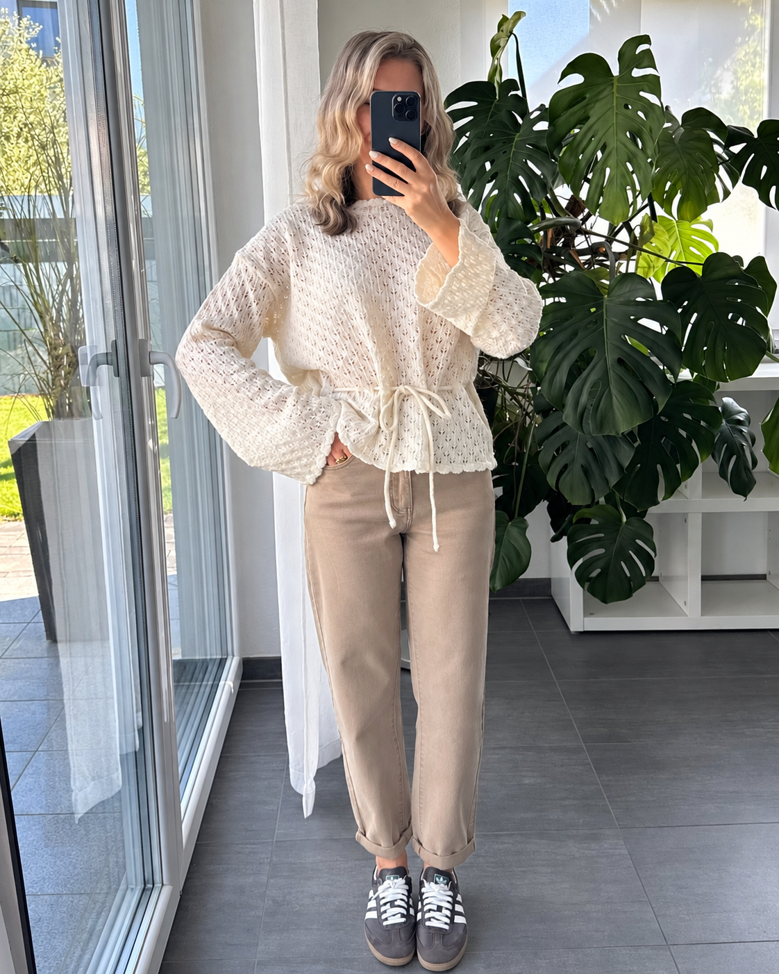 Strickpullover Elodie Creme