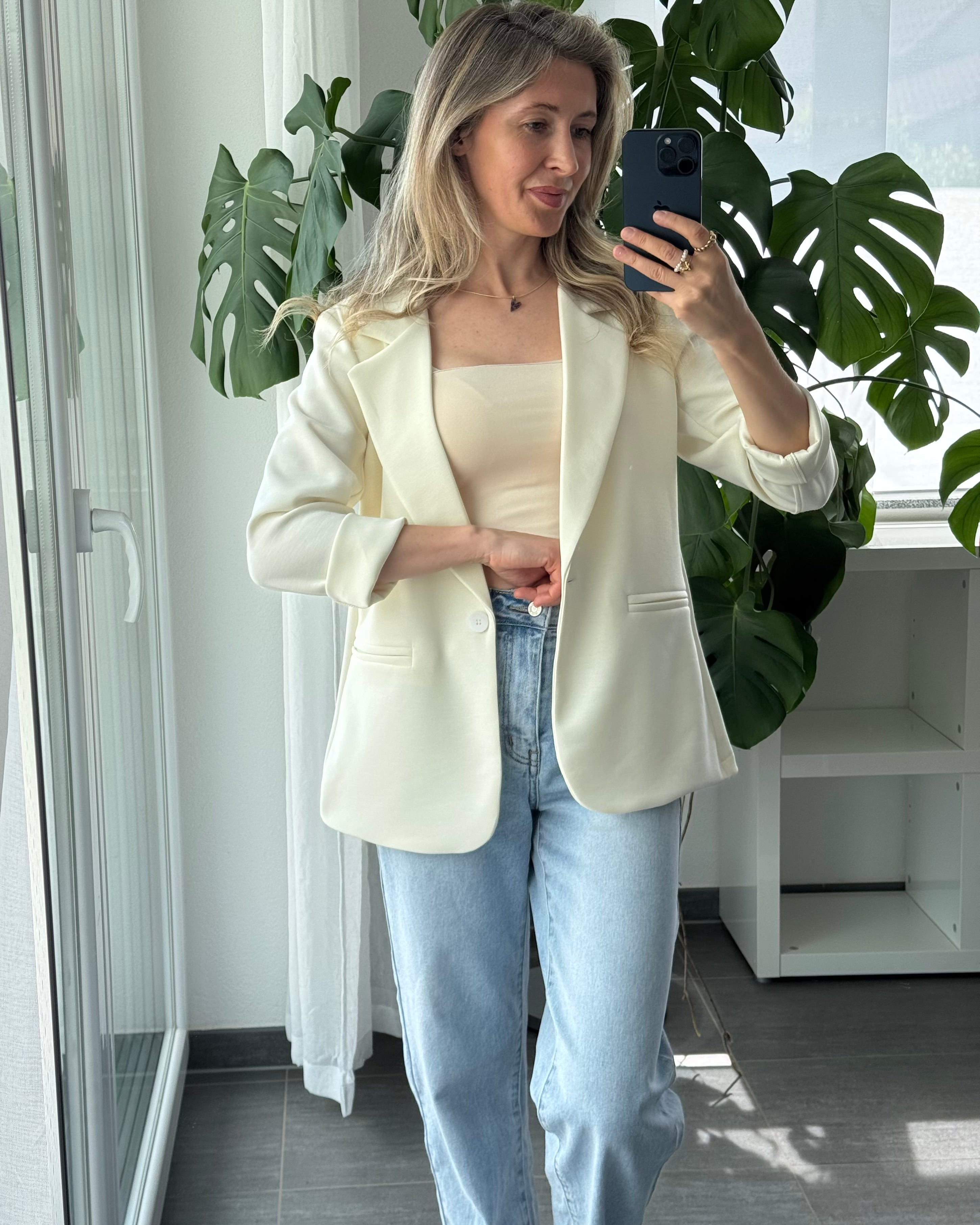 Daily Comfort Blazer Creme