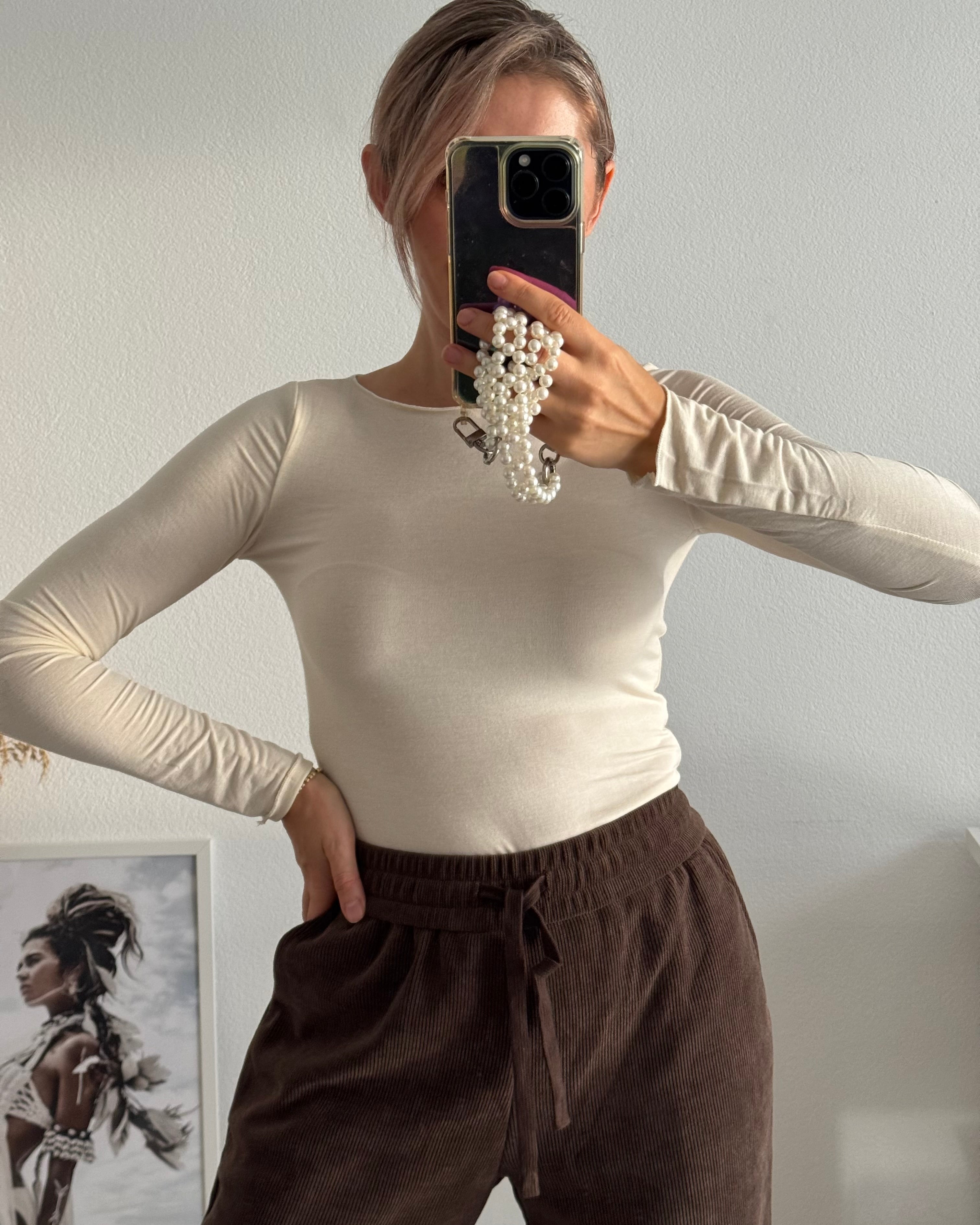 Supersoft & Stretchy Basictop BEIGE