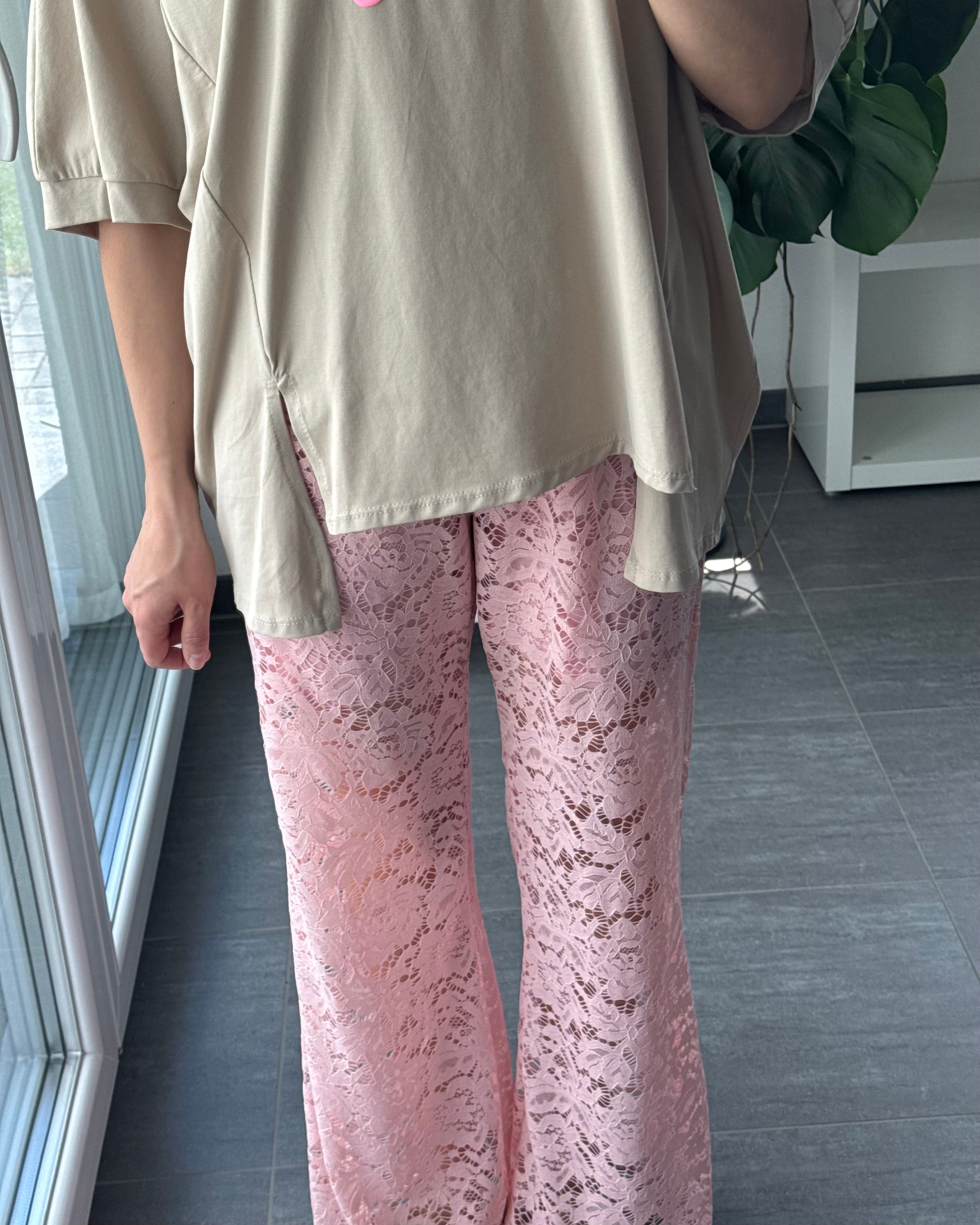 Spitzenhose rosa