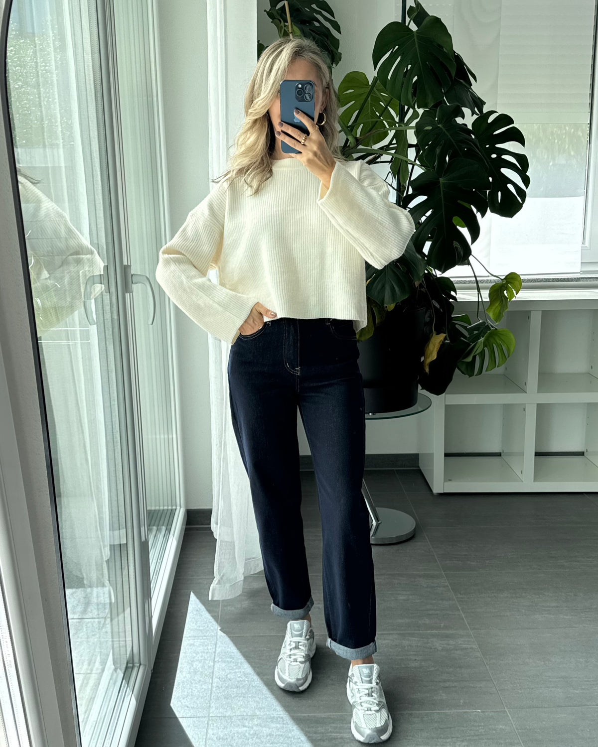 MOM JEANS Deep Blue
