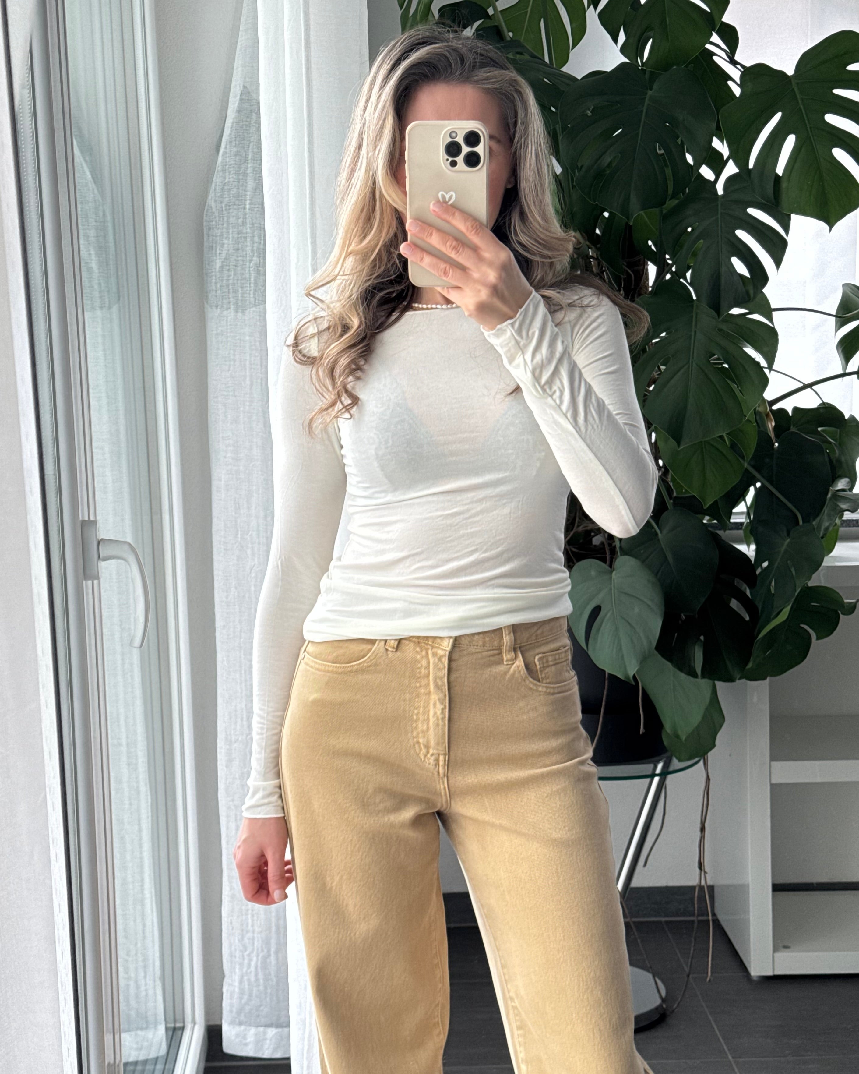 Supersoft & Stretchy Basictop Weiß