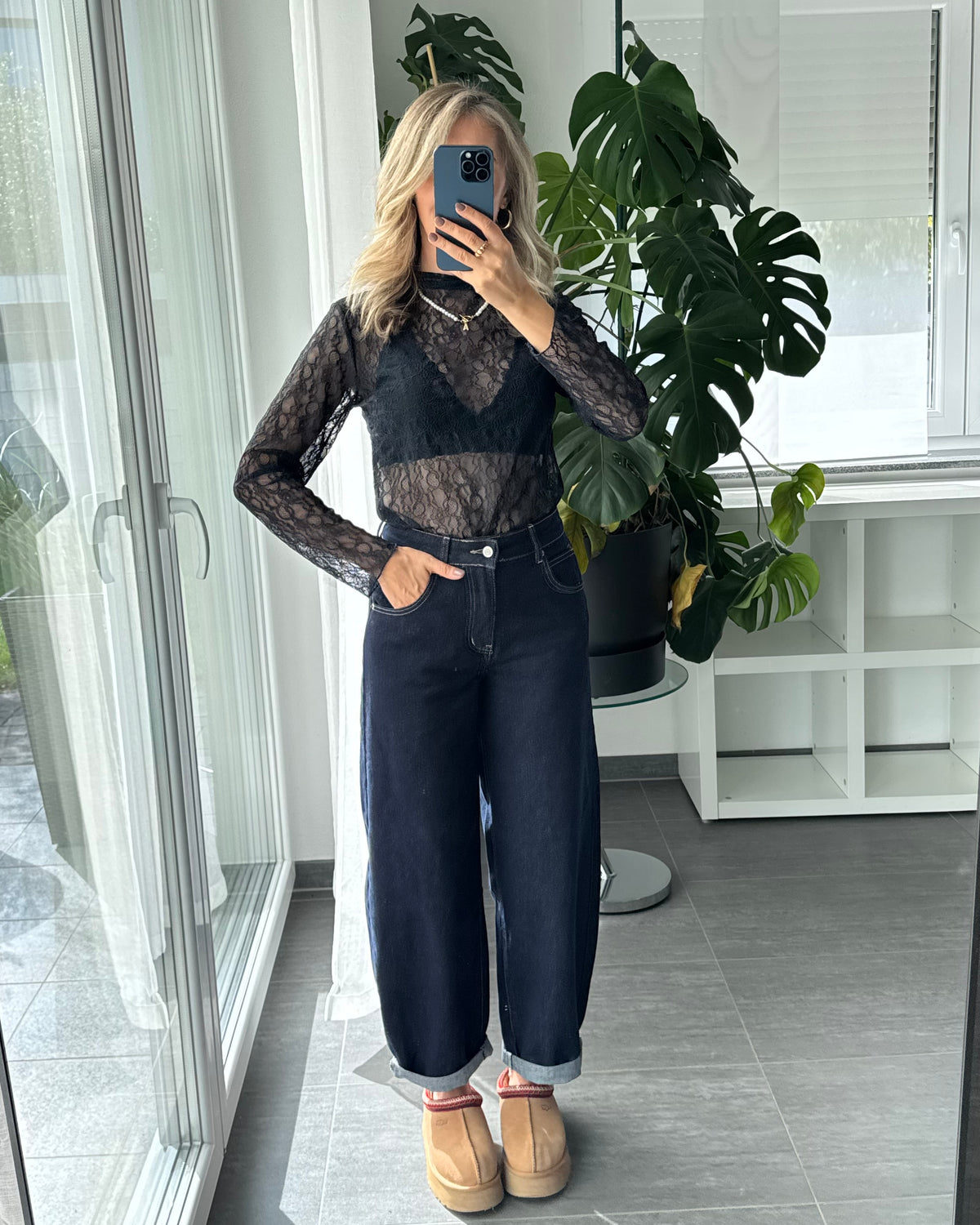 Stretch Ballon Jeans Deep Blue
