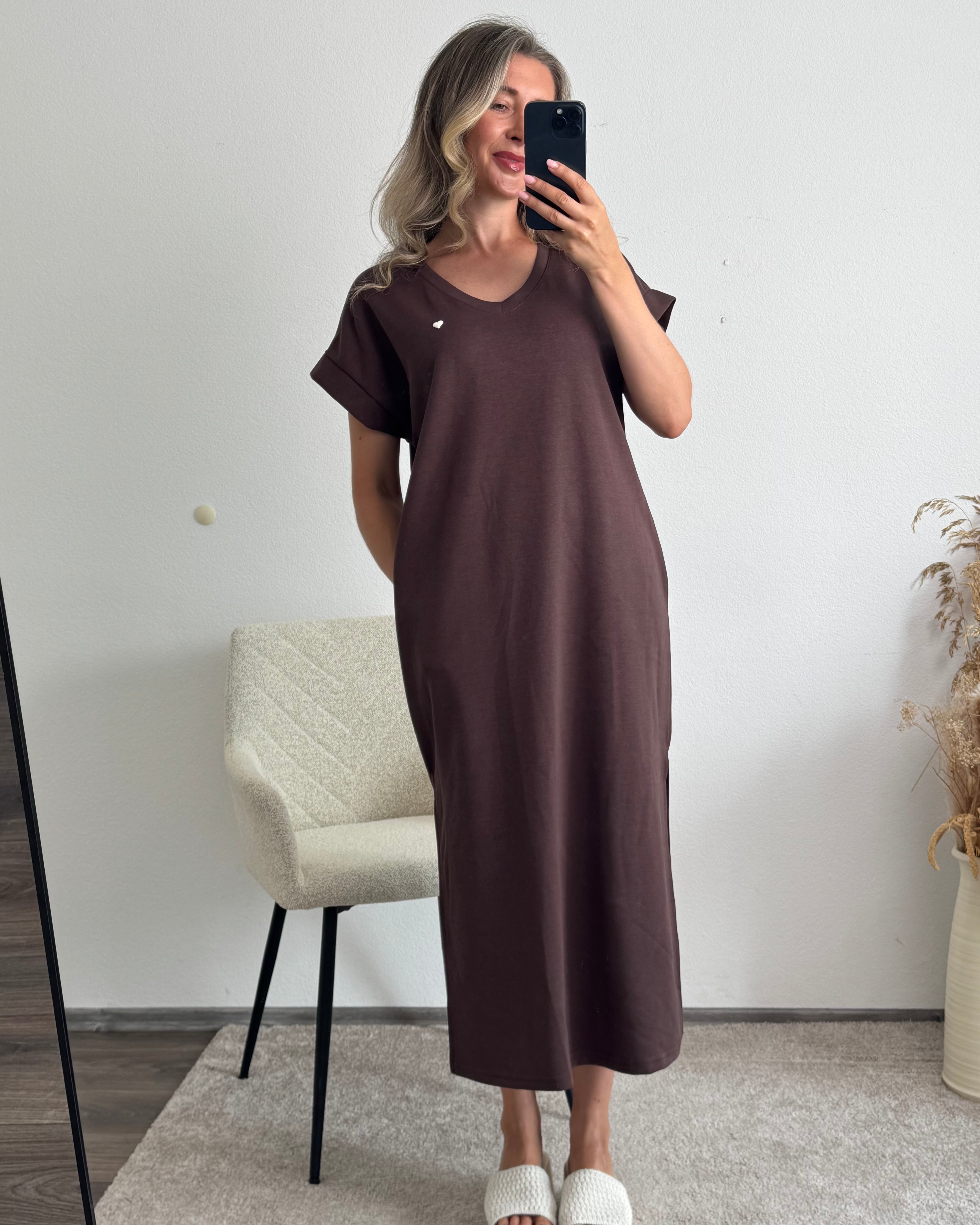 Oversize Kleid Lana braun