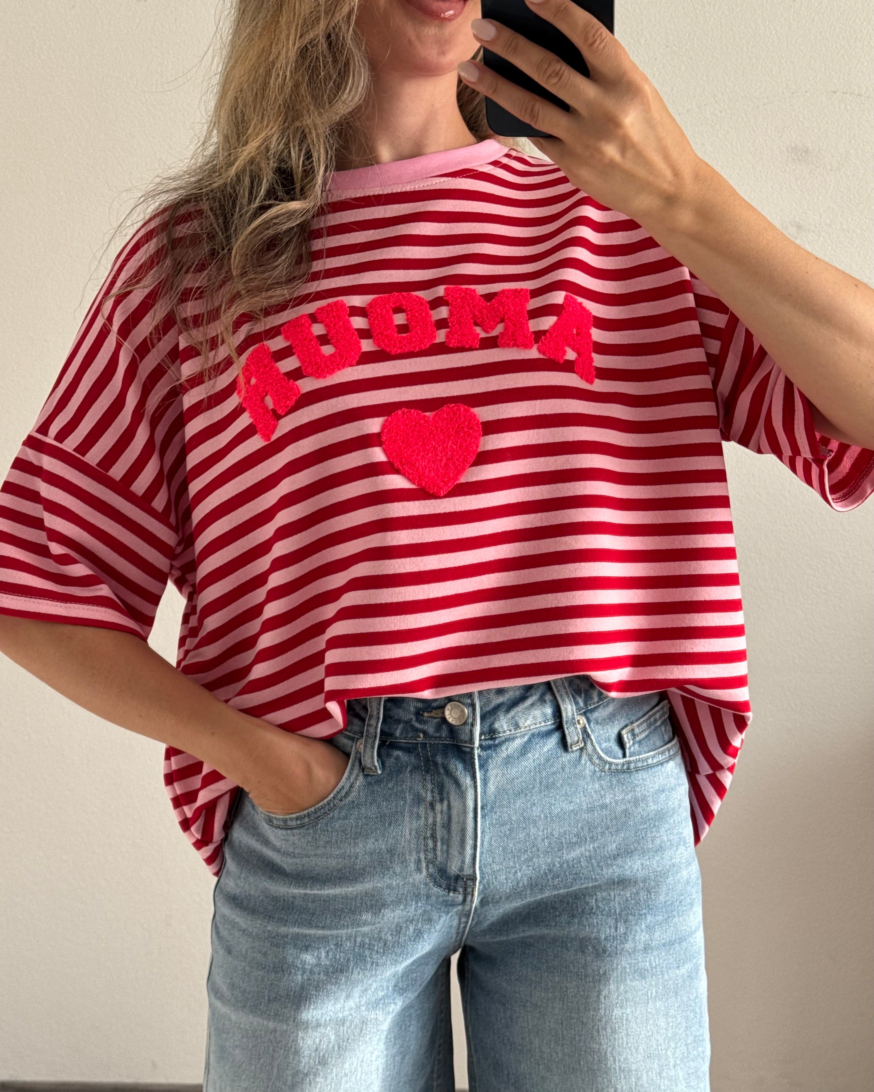Shirt Amour Teddy Bordeaux