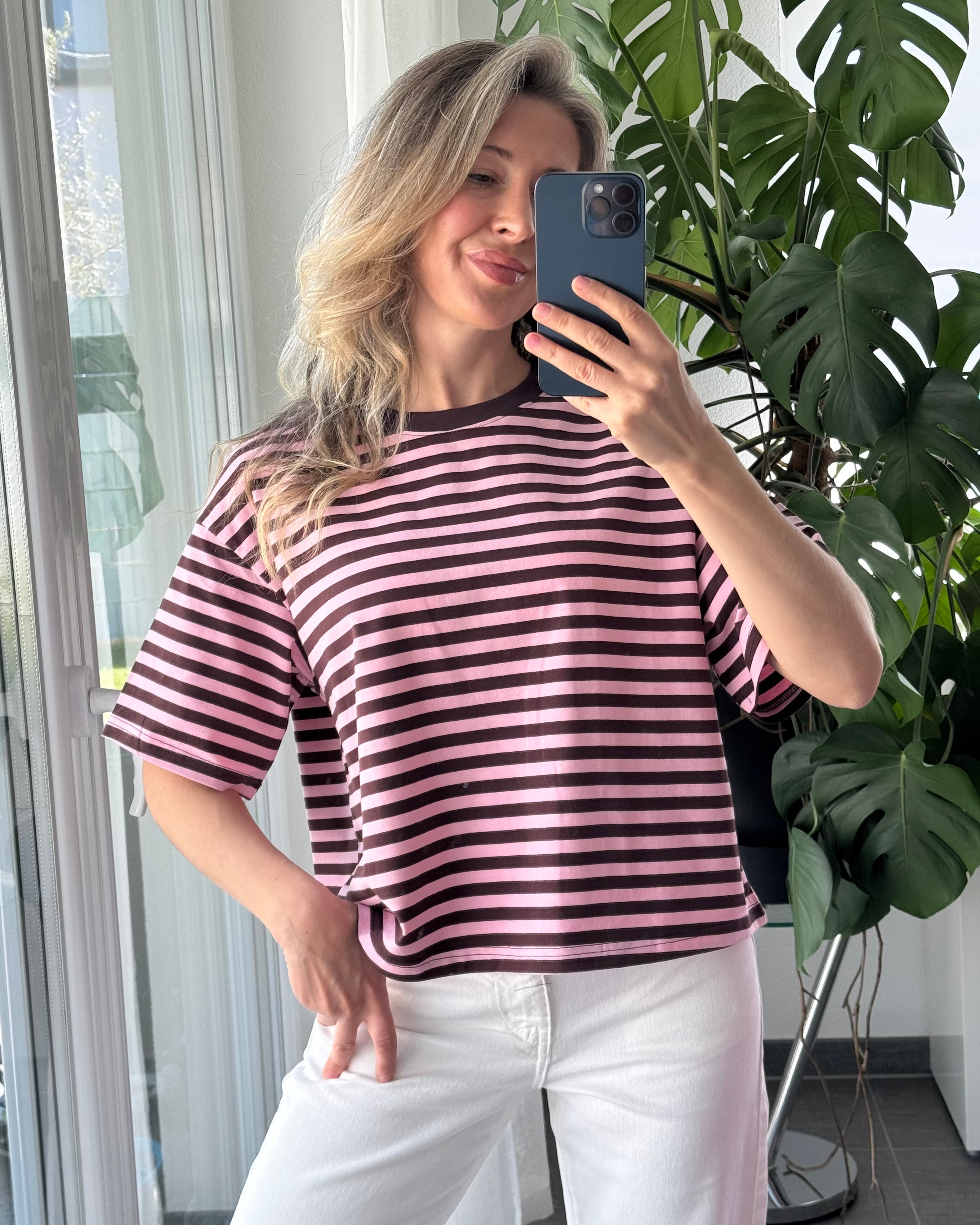 Shirt Summer Stripes Rosa Choco