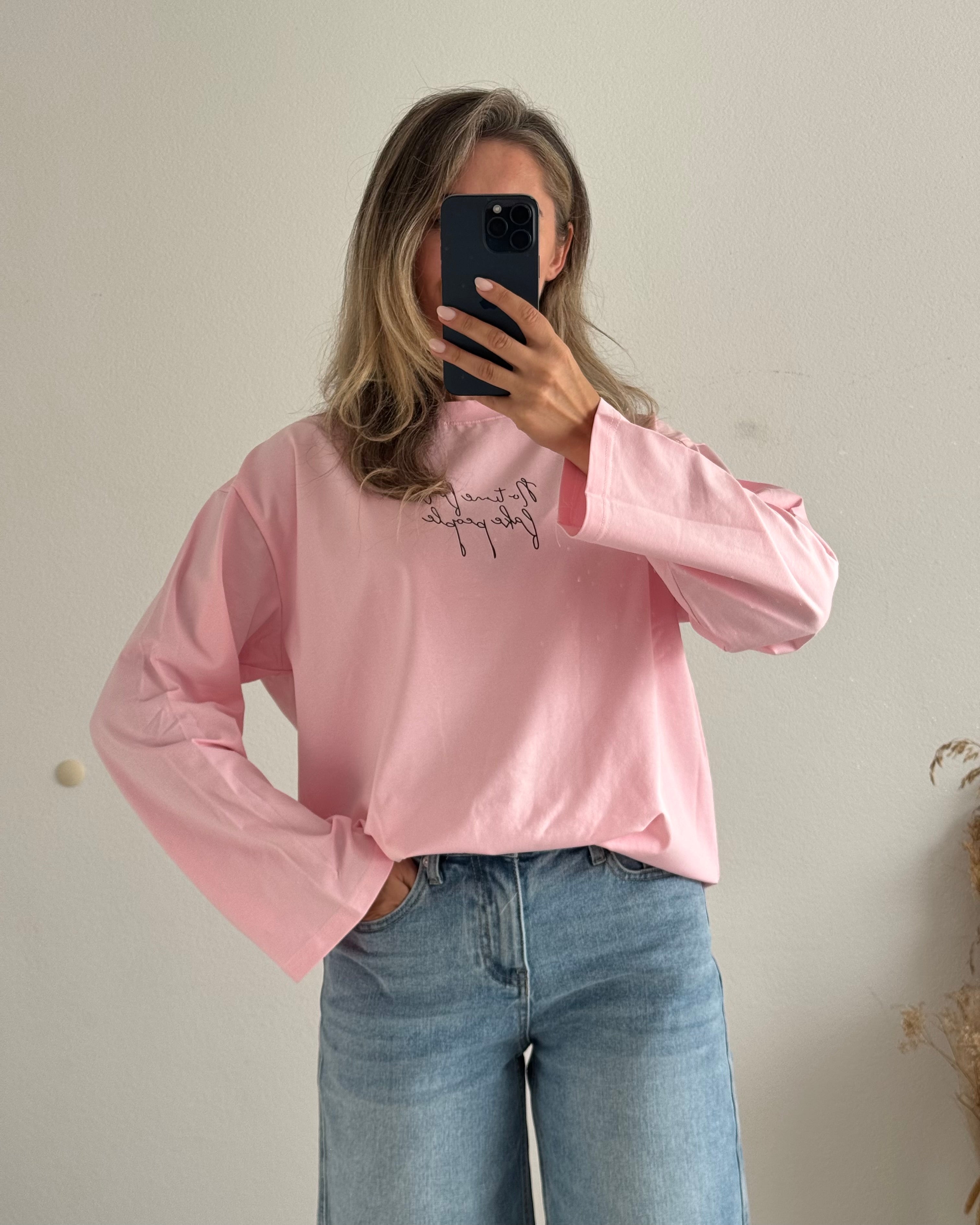Oversize Shirt no time for fake people