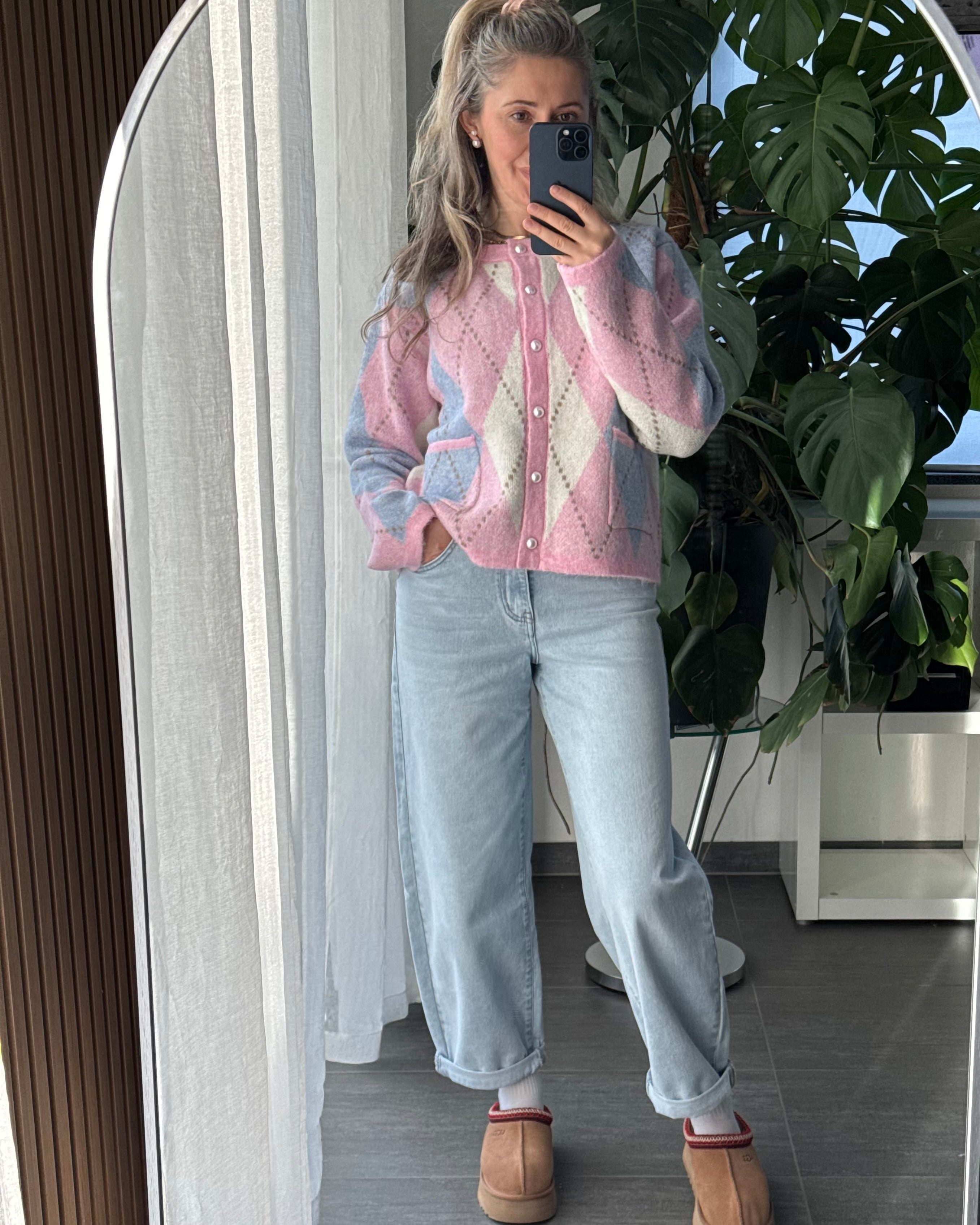 Stretch Balloon Jeans Hellblau