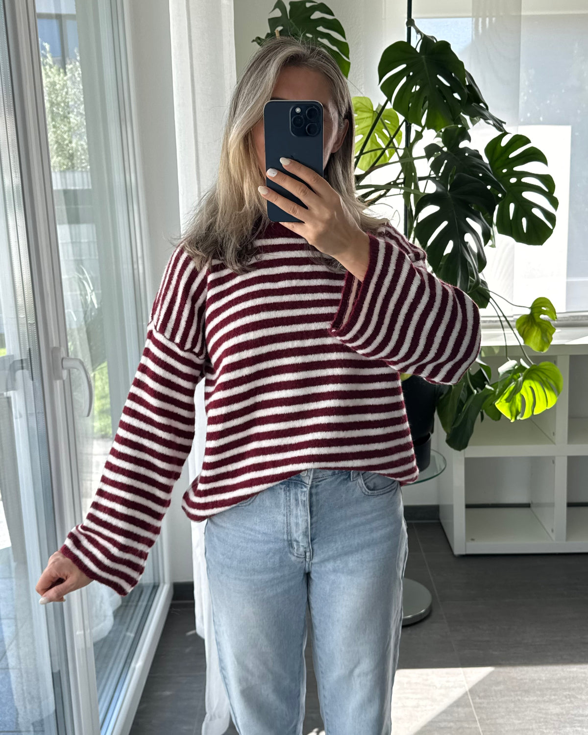 Strickpullover Burgundy Love