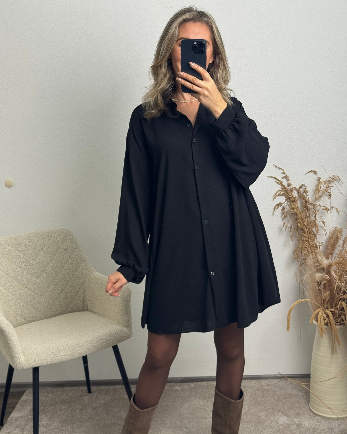 Blusenkleid Marlie schwarz