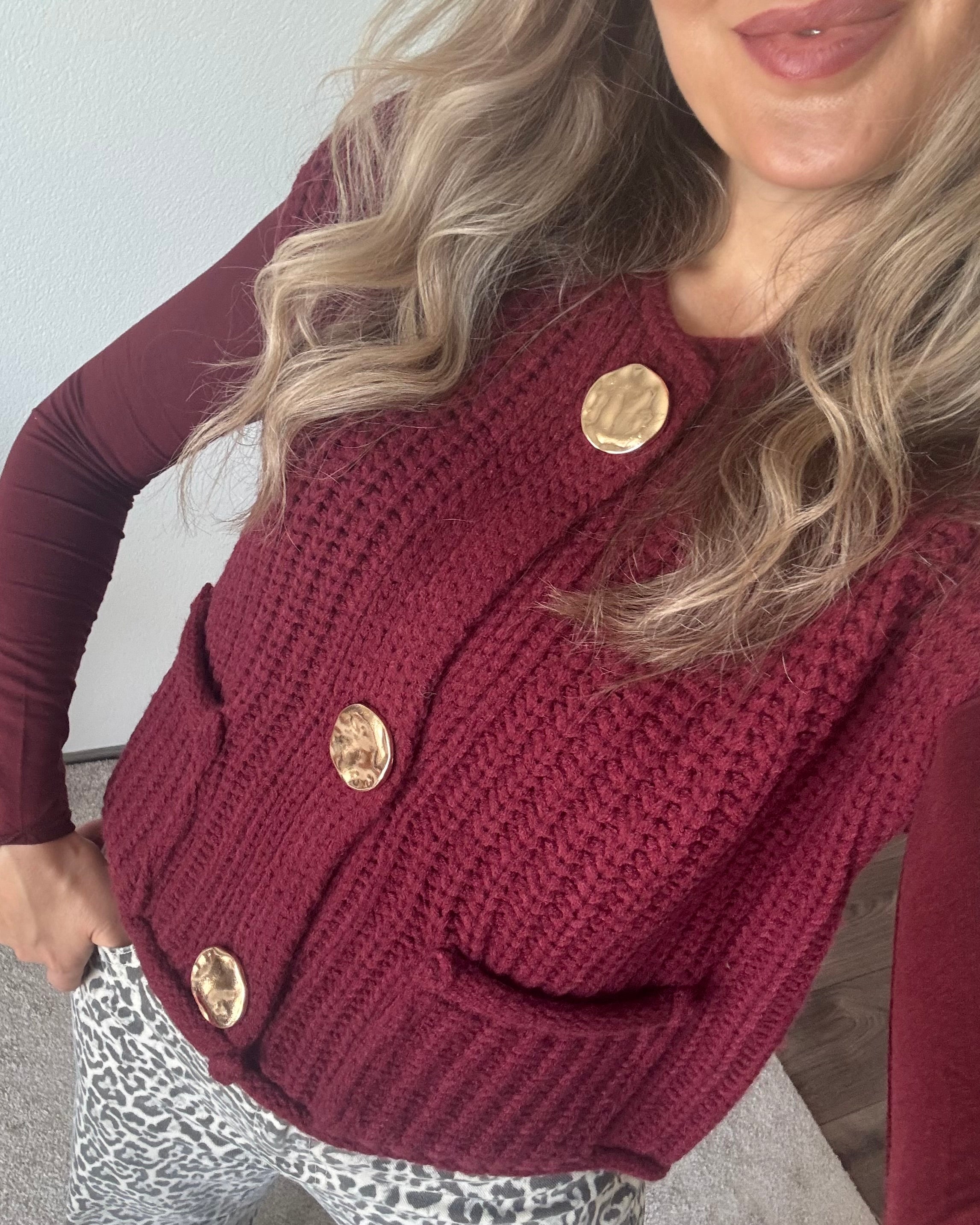 Grobstrickweste Luna