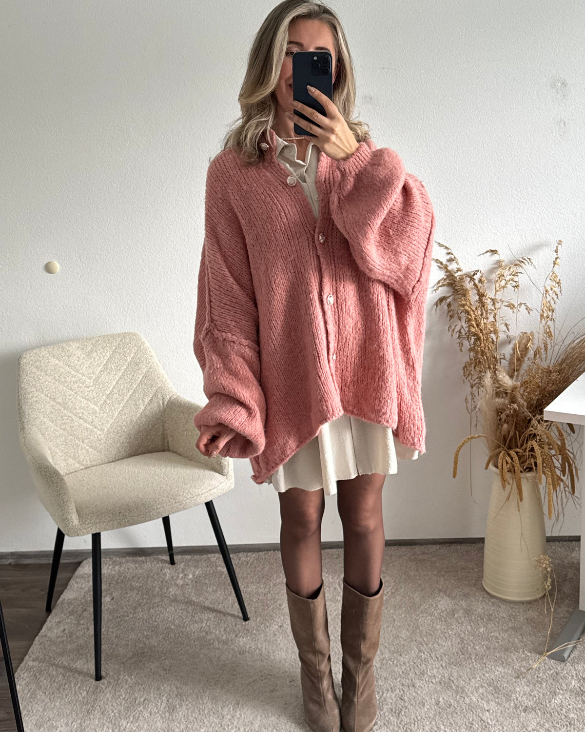 Strickjacke Elly Peach