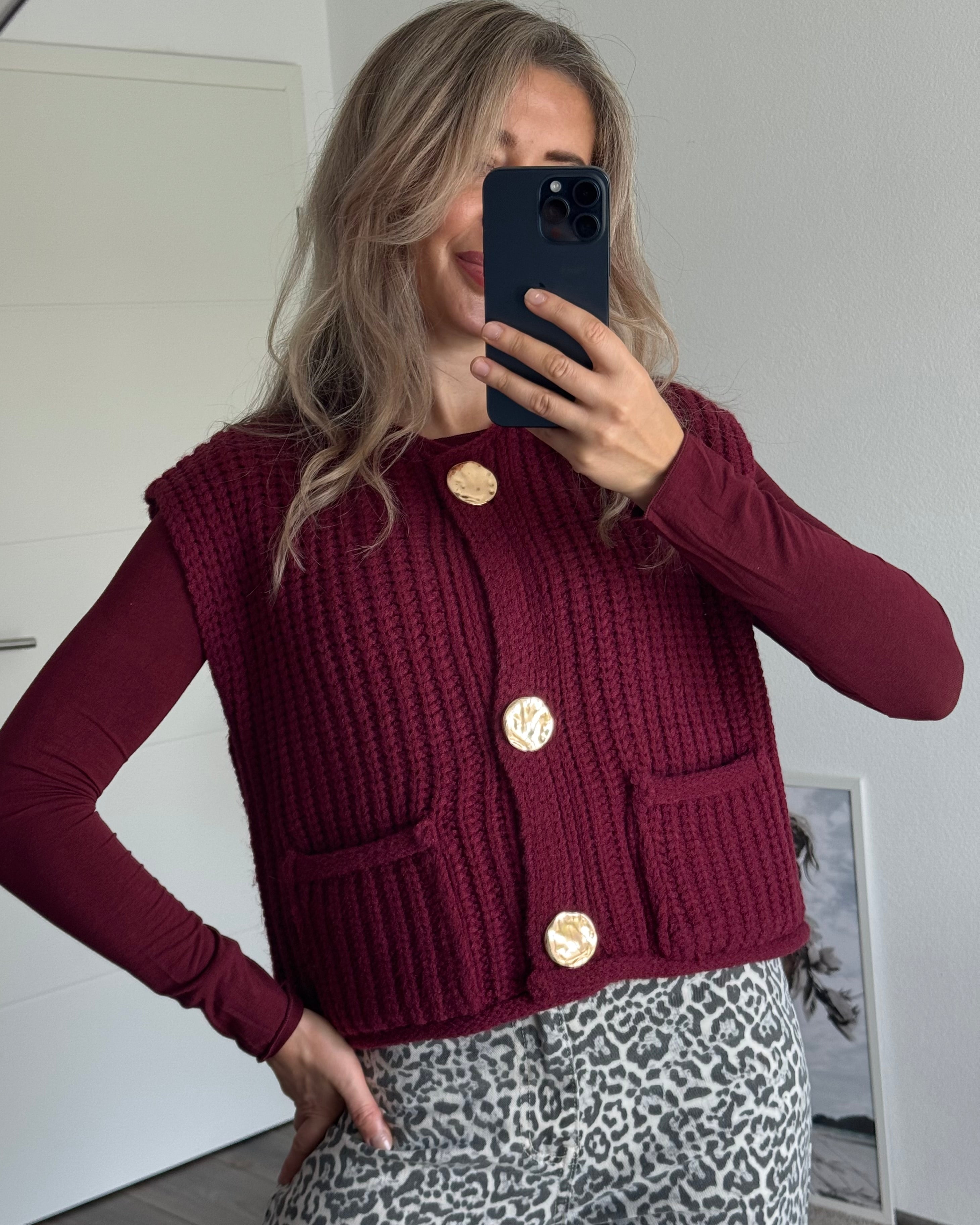 Grobstrickweste Luna