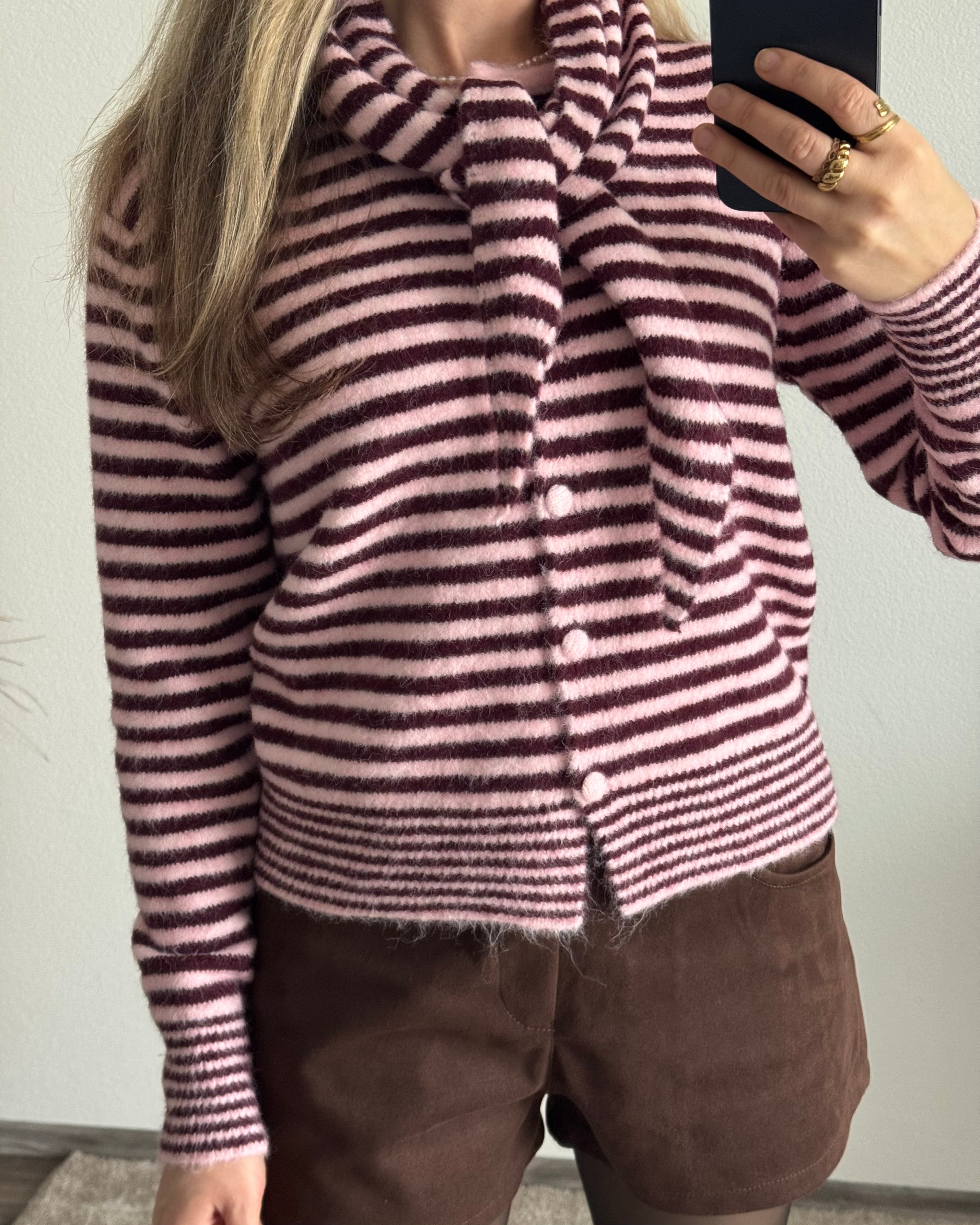 Cardigan mit Dreieckschal