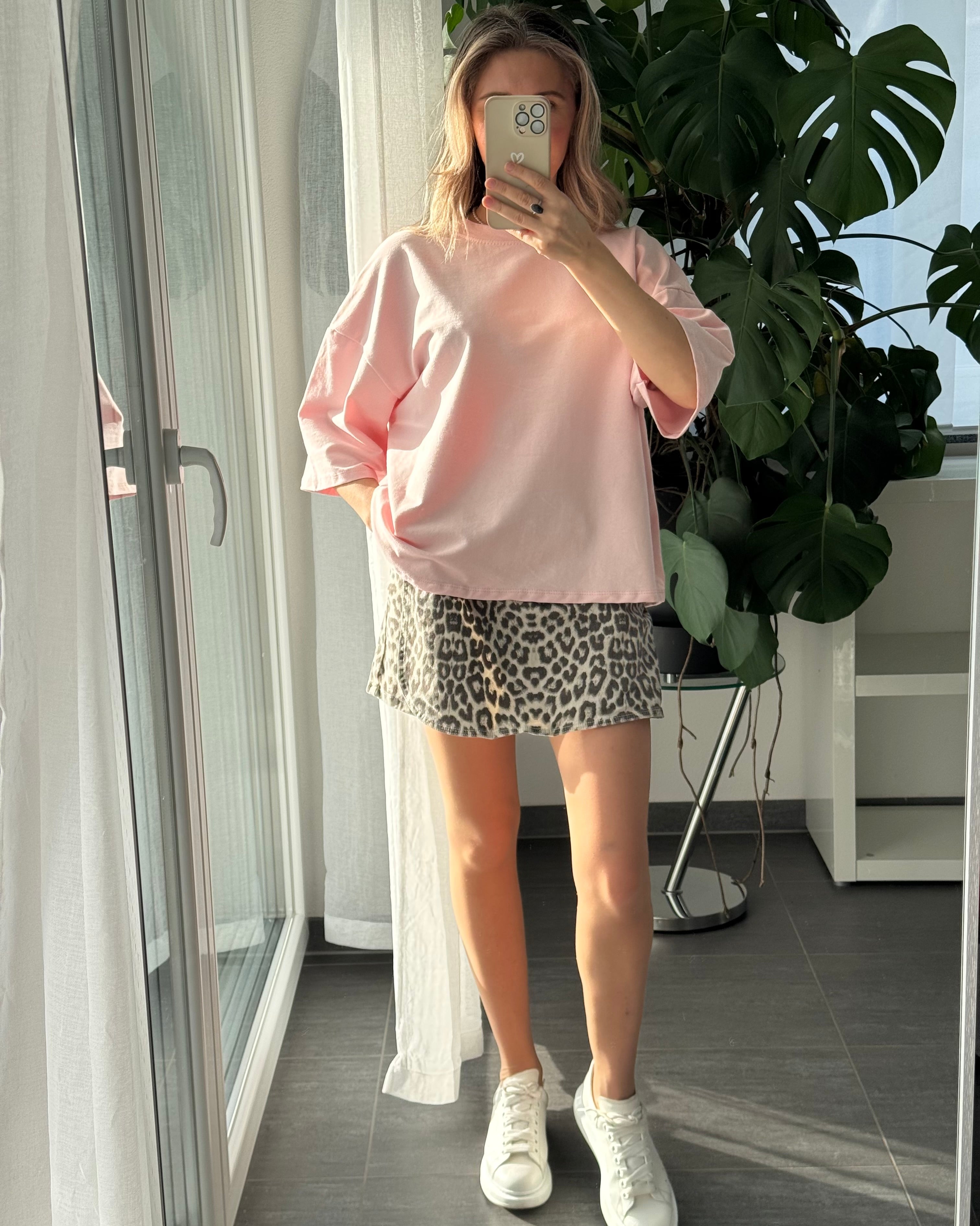 hochwertiges Oversize Shirt rosa