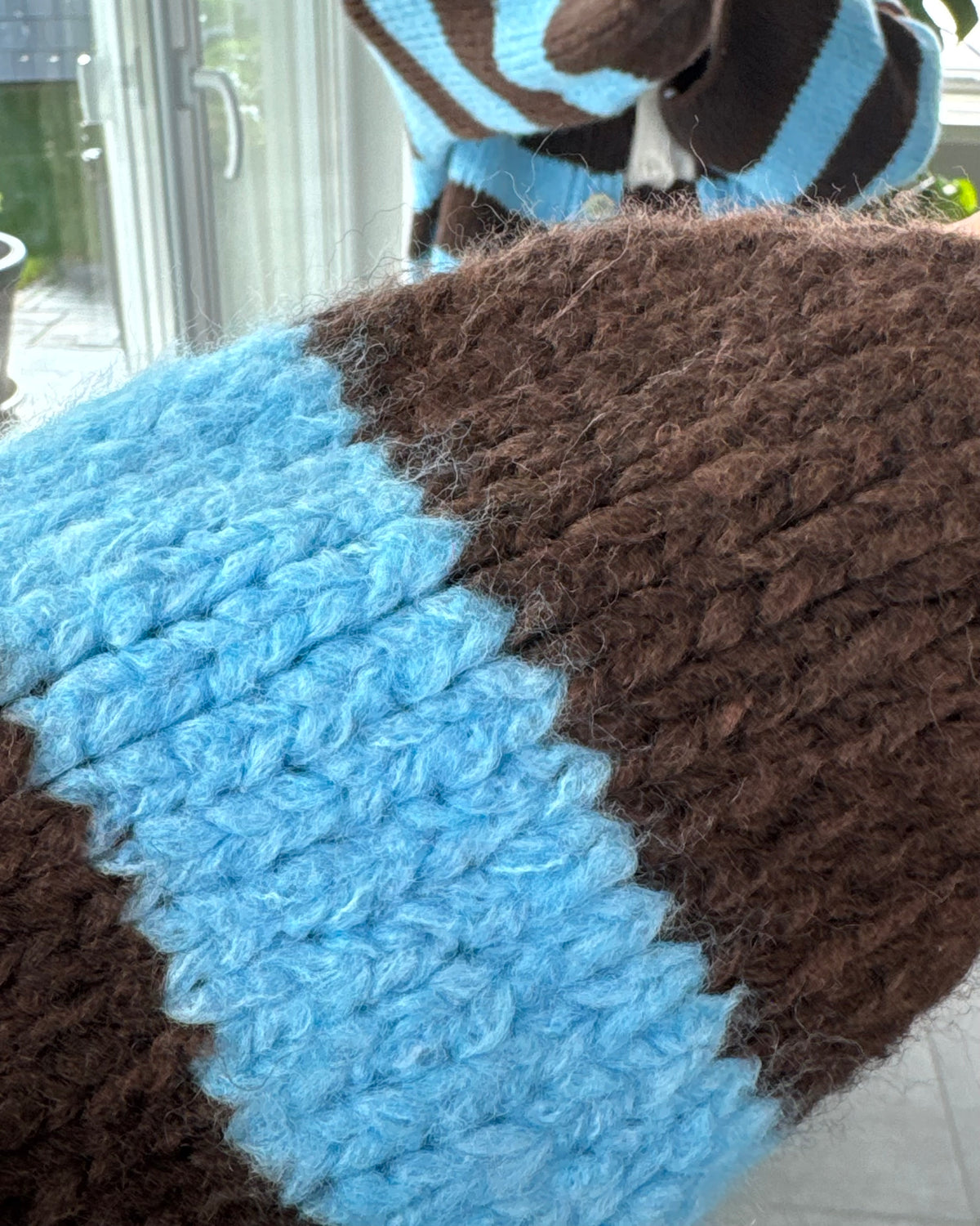 Strickjacke Molly Braun Türkis