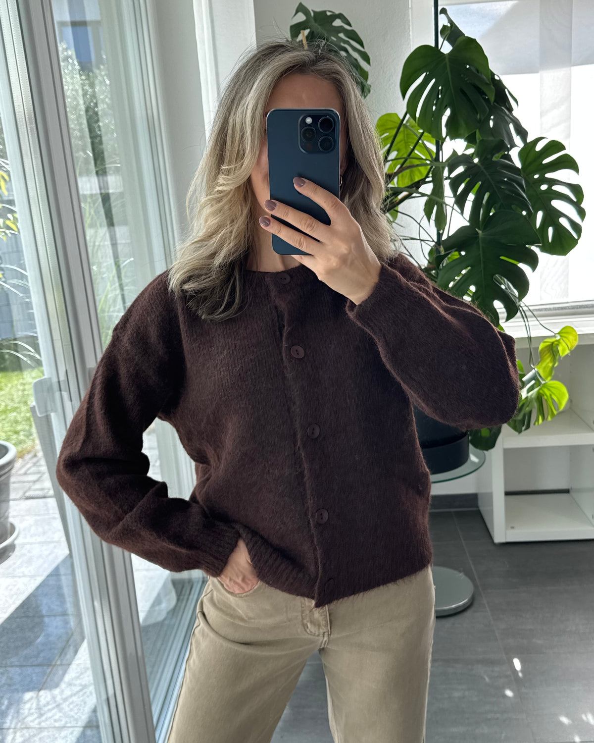 supersoft Cardigan Braun