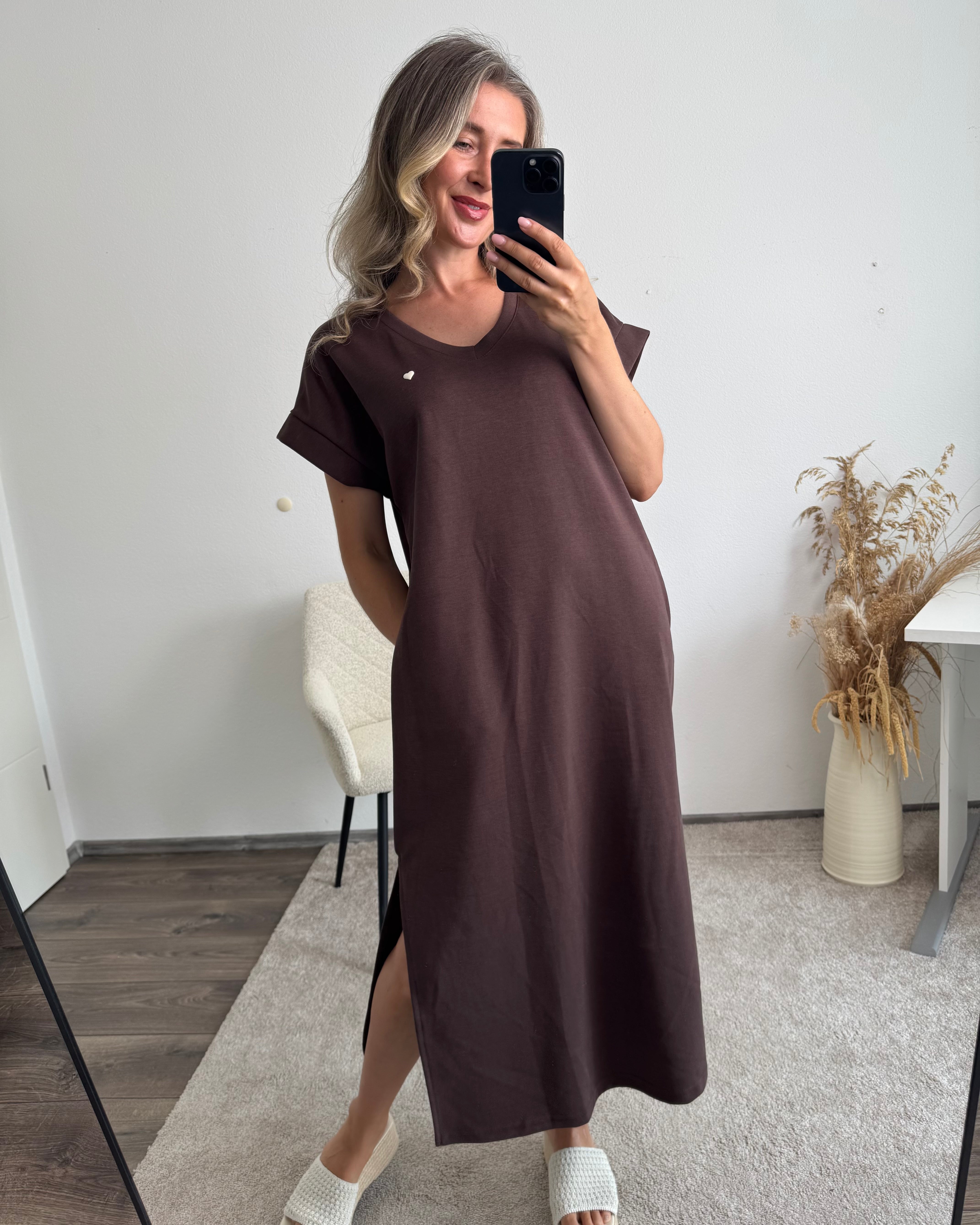 Oversize Kleid Lana braun