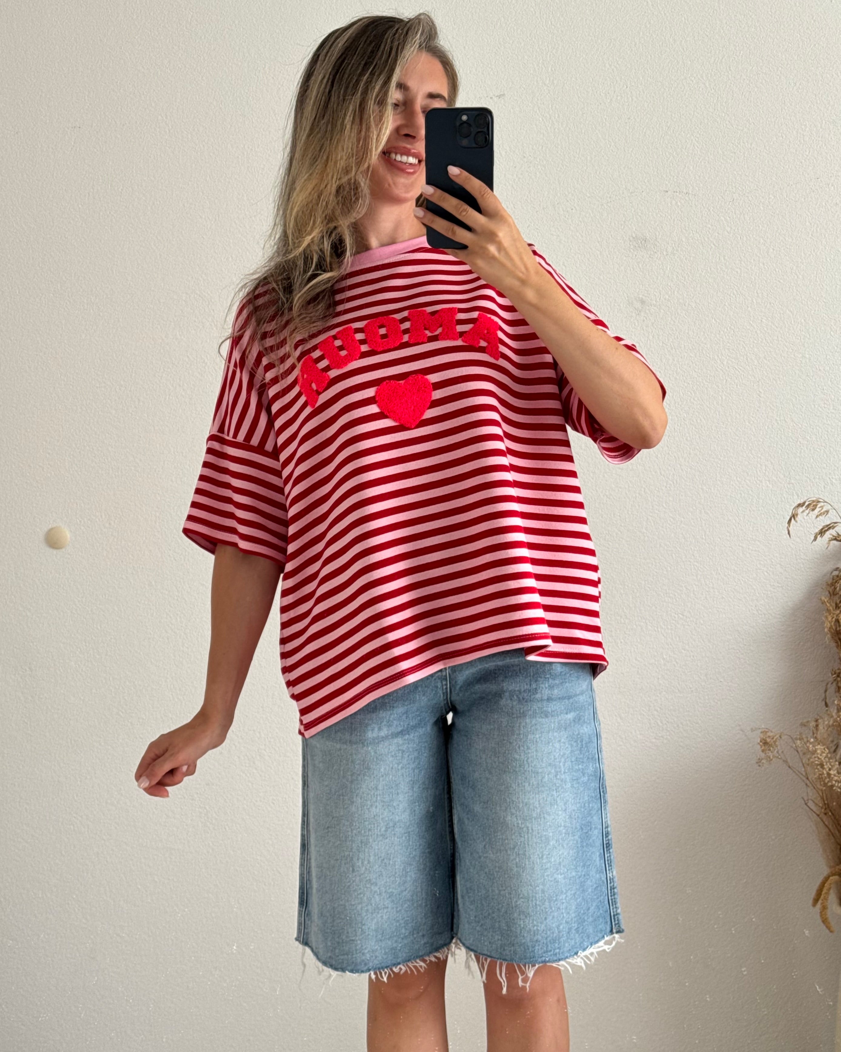 Shirt Amour Teddy Bordeaux