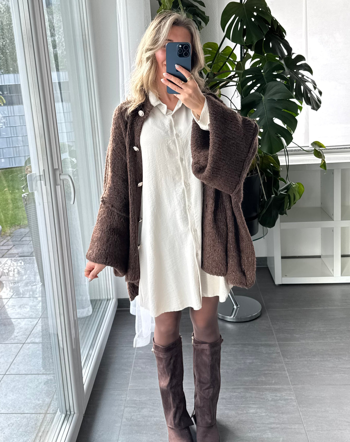 Blusenkleid Marlie Beige