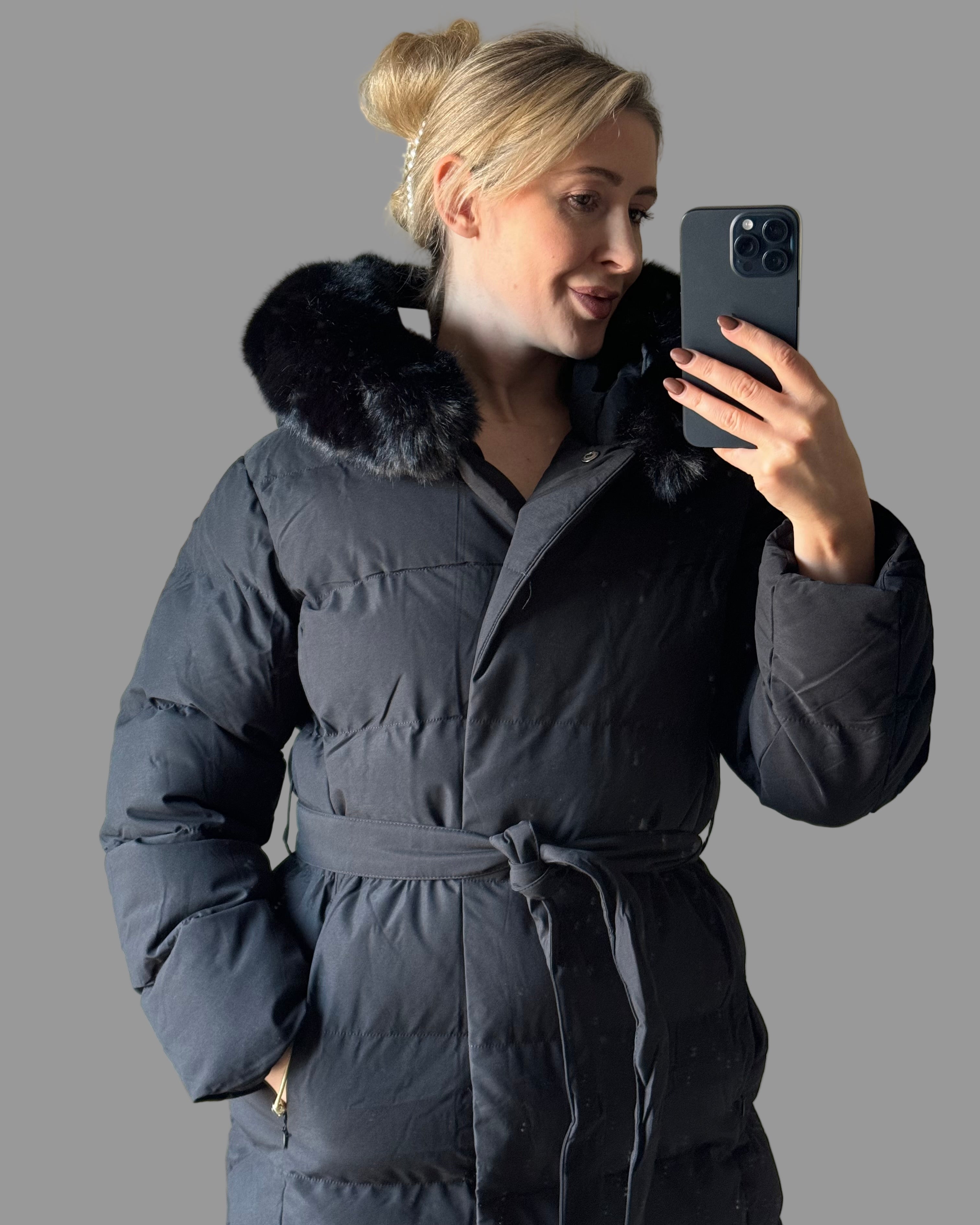 Parka Schwarz