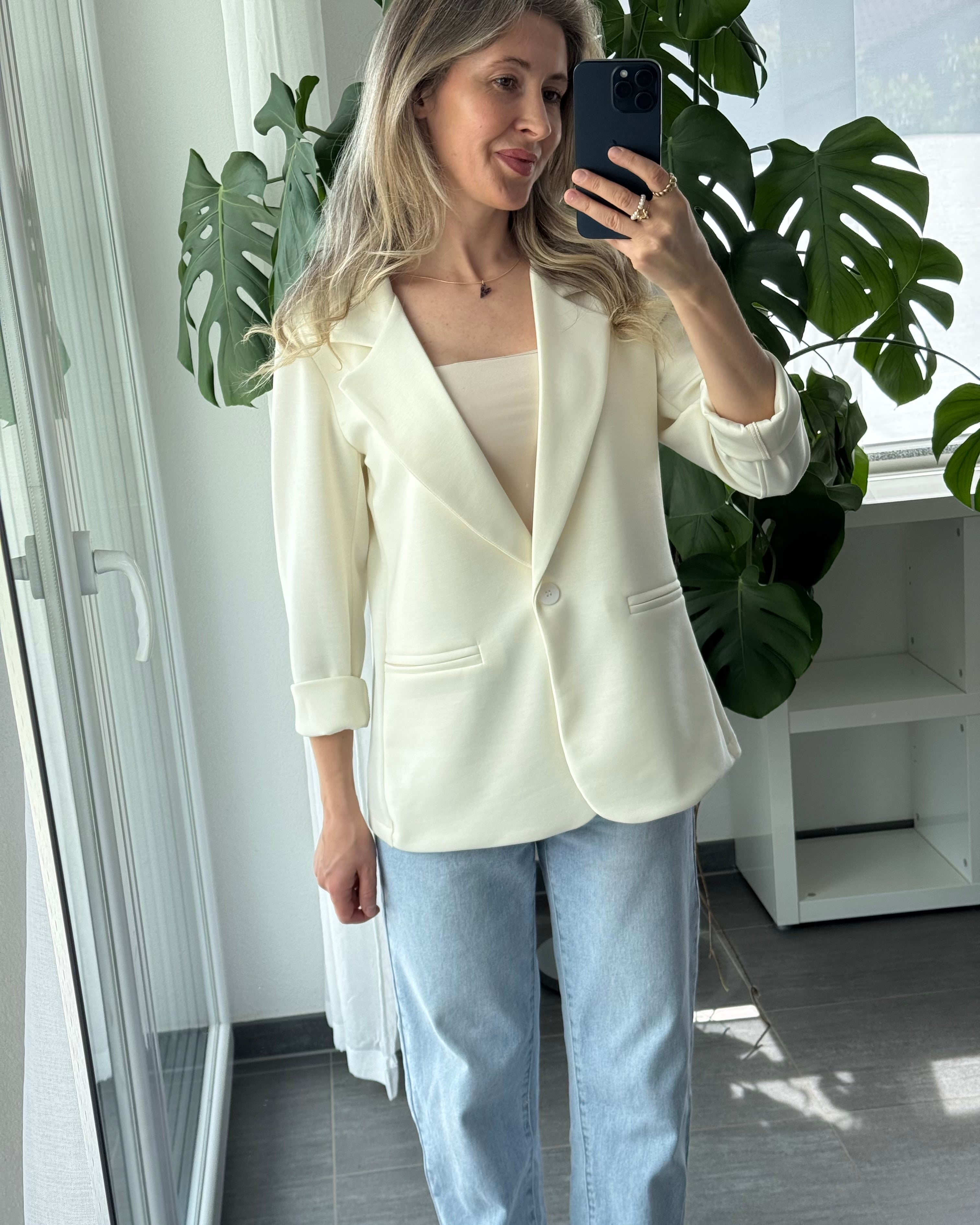 Daily Comfort Blazer Creme